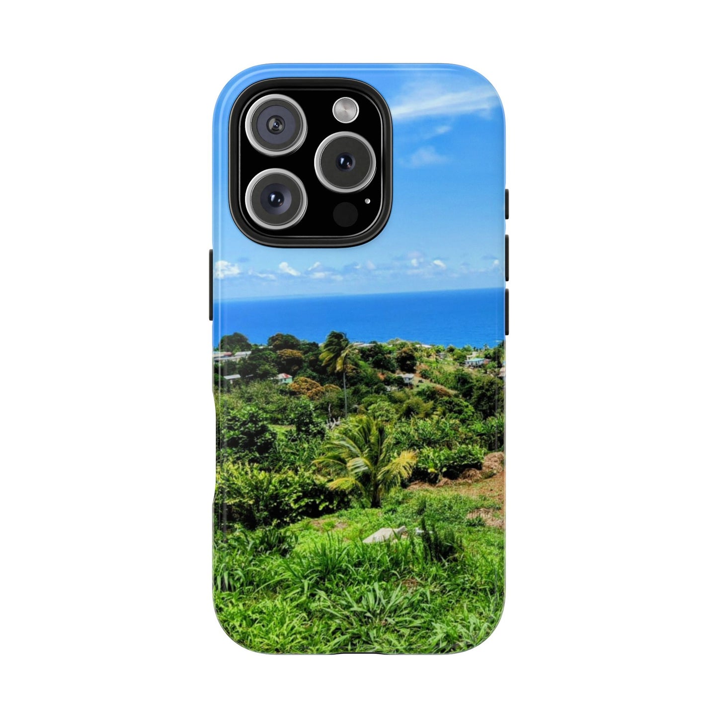iPhone and Samsung phone Cases - Tropical Ocean View, Durable Cover for Beach Lovers