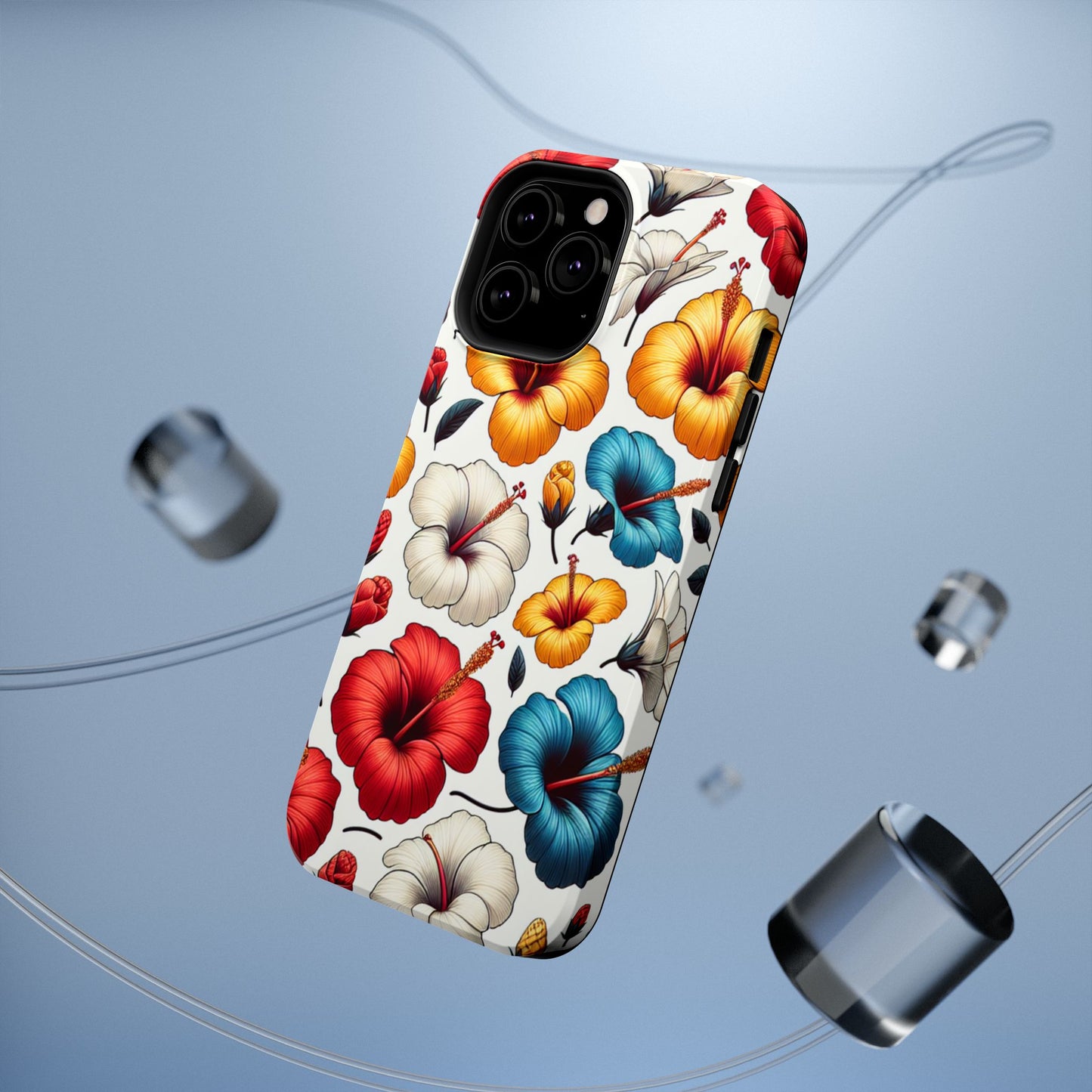 Hibiscus Bloom Impact-Resistant Phone Case – Bold Floral Protection