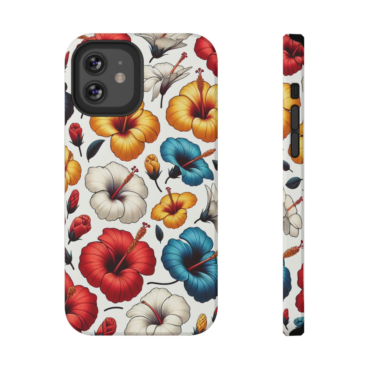 Hibiscus Bloom Impact-Resistant Phone Case – Bold Floral Protection