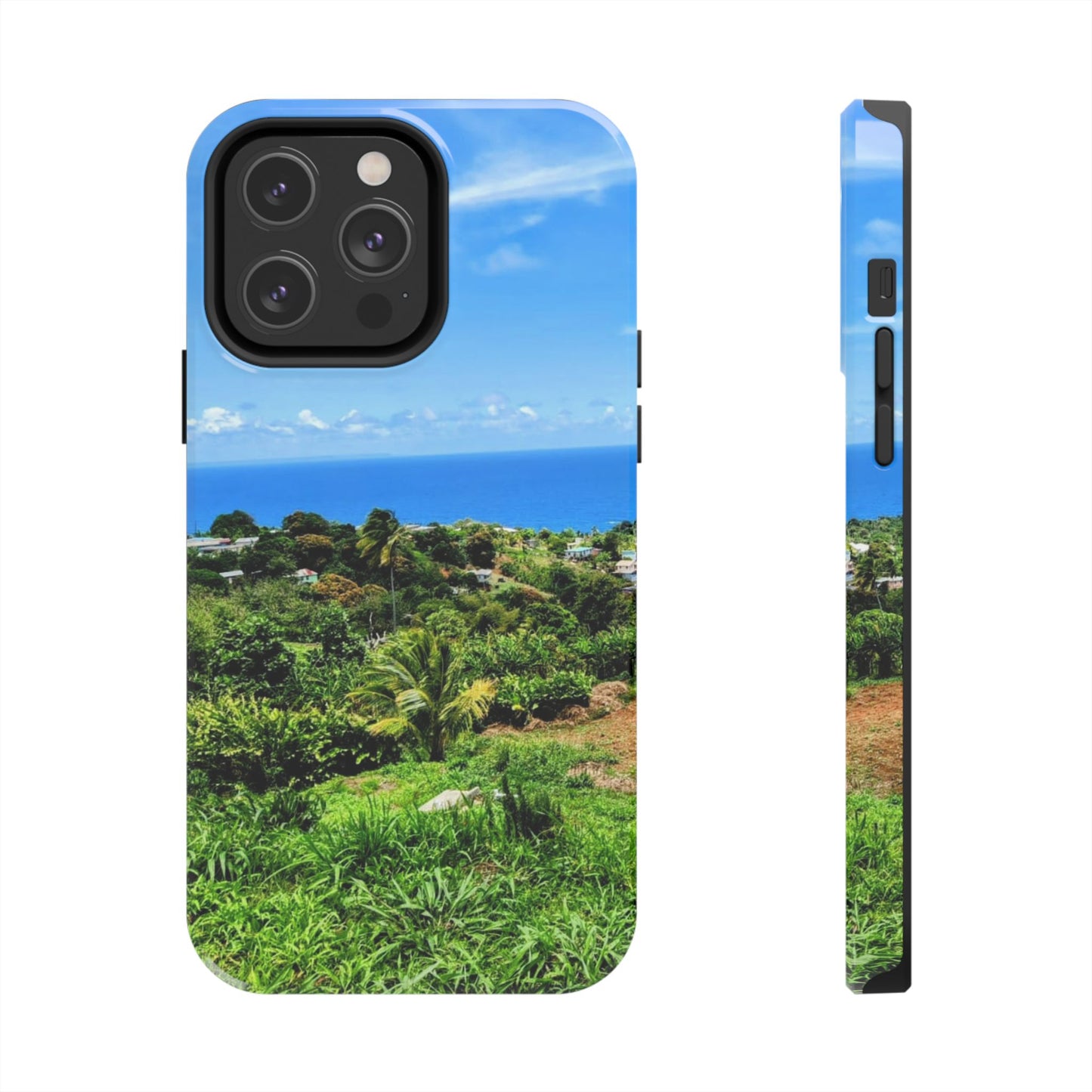 iPhone and Samsung phone Cases - Tropical Ocean View, Durable Cover for Beach Lovers