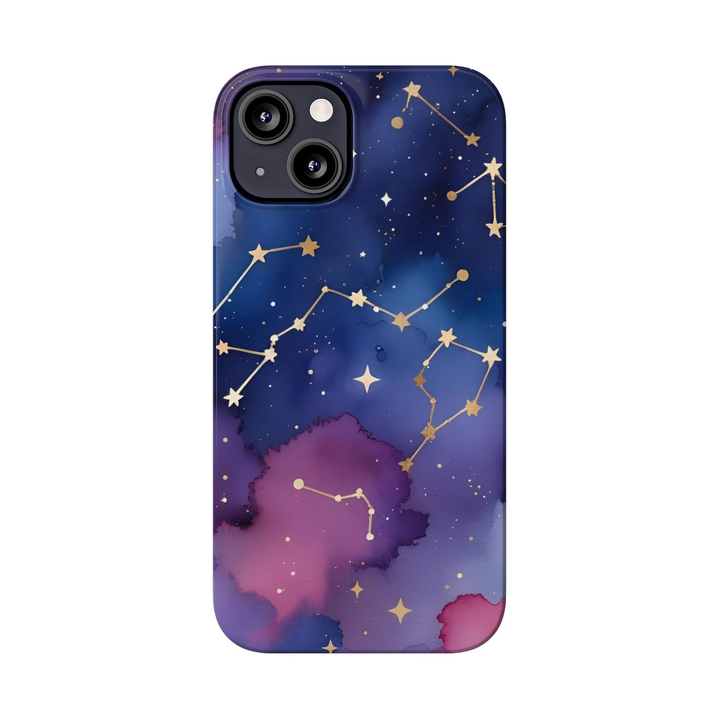 Galaxy Slim Phone Case - Cosmic Constellation Design for Stargazers and Astrology Lovers