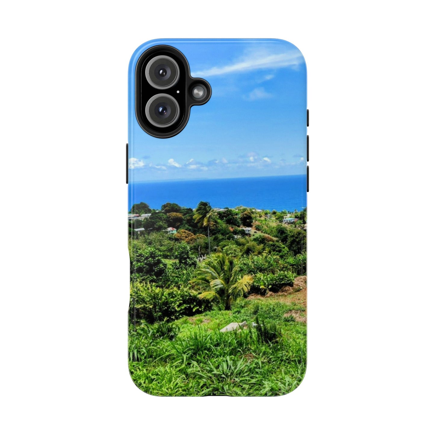 iPhone and Samsung phone Cases - Tropical Ocean View, Durable Cover for Beach Lovers