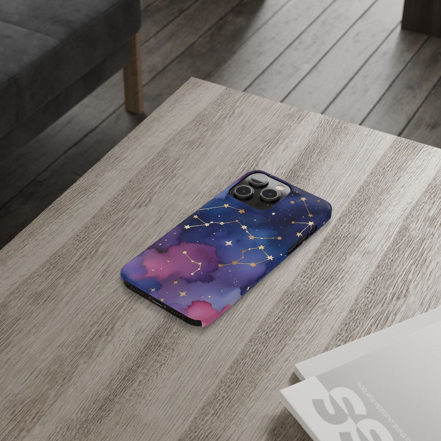 Galaxy Slim Phone Case - Cosmic Constellation Design for Stargazers and Astrology Lovers