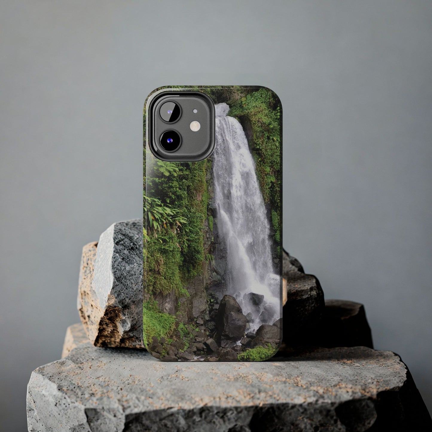Nature Island Trafalgar Waterfall inspired Tough IPhone and Samsung phone Cases - Durable Protection for Outdoor Adventure