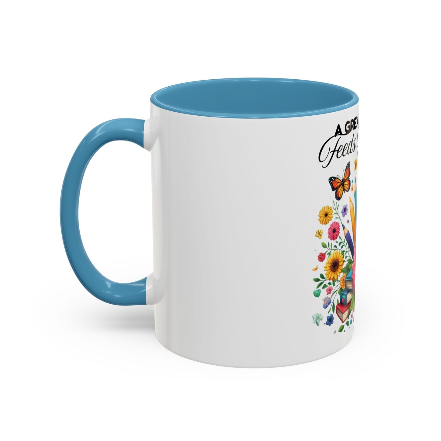 A Great Teacher Feeds The Mind Coffee/Tea Mug, teacher appreciation, Educator's gift