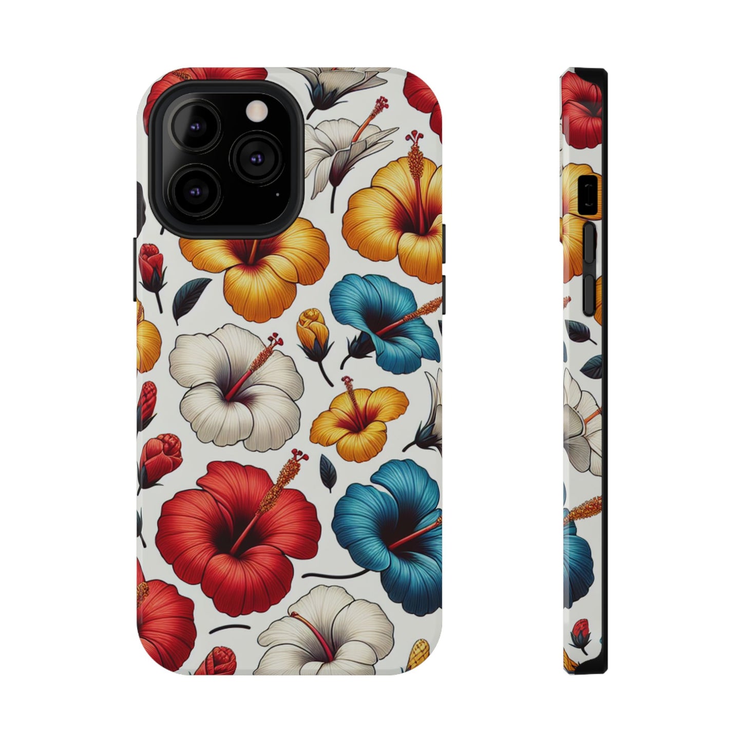 Hibiscus Bloom Impact-Resistant Phone Case – Bold Floral Protection