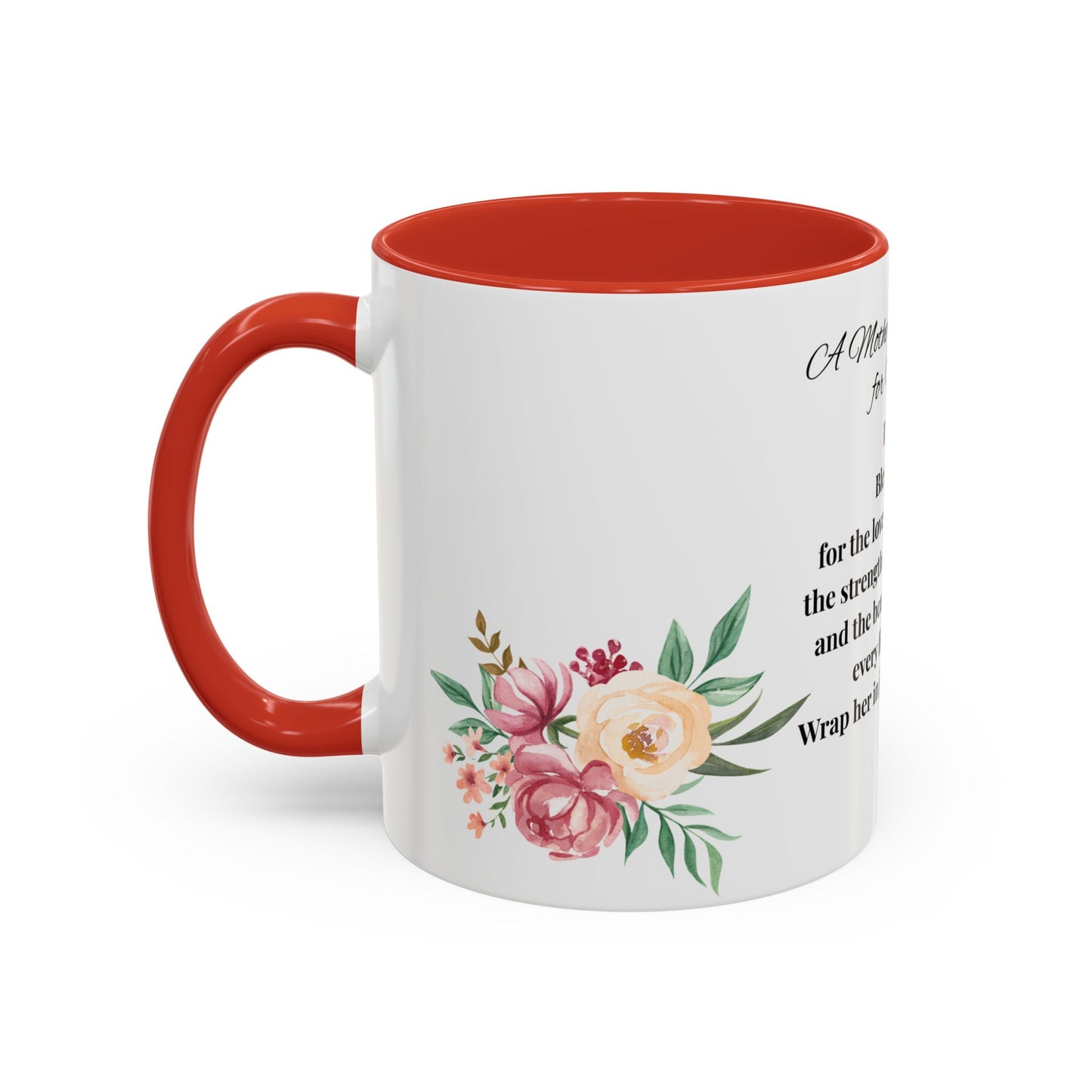Sister Prayer Mother's Day Coffee Mug - Perfect Mother's Day Gift, Floral design