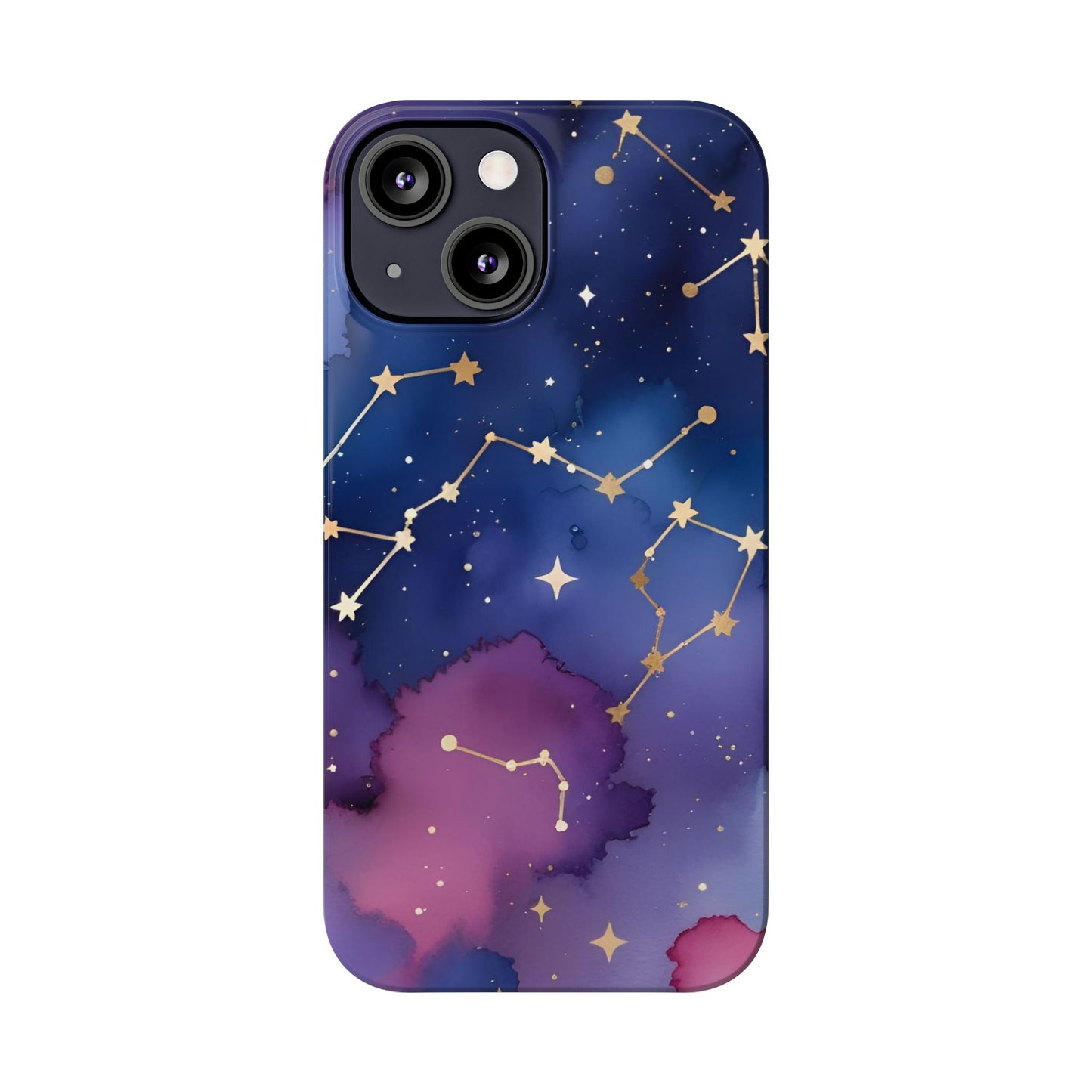Galaxy Slim Phone Case - Cosmic Constellation Design for Stargazers and Astrology Lovers