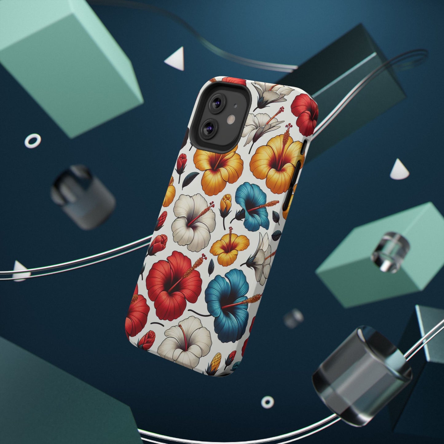 Hibiscus Bloom Impact-Resistant Phone Case – Bold Floral Protection