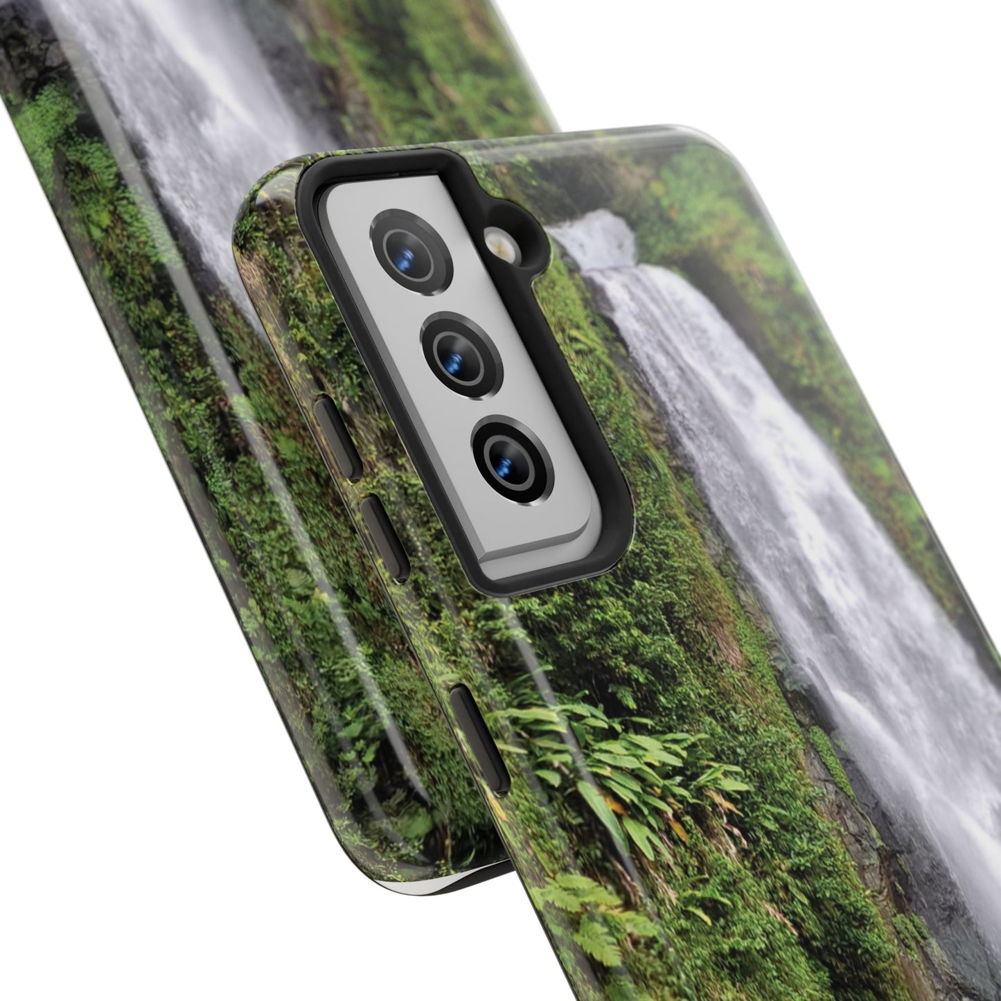 Nature Island Trafalgar Waterfall inspired Tough IPhone and Samsung phone Cases - Durable Protection for Outdoor Adventure