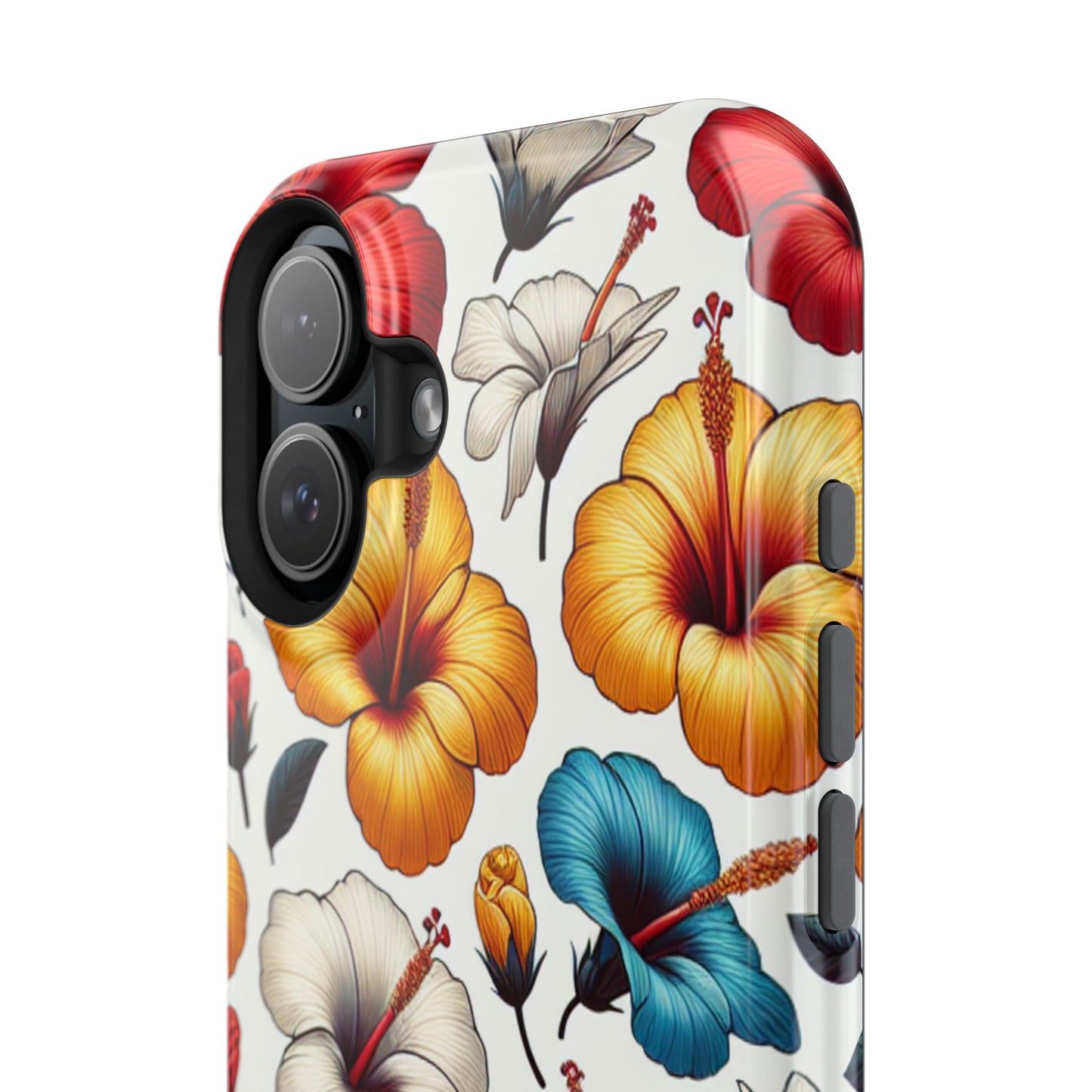 Hibiscus Bloom Impact-Resistant Phone Case – Bold Floral Protection