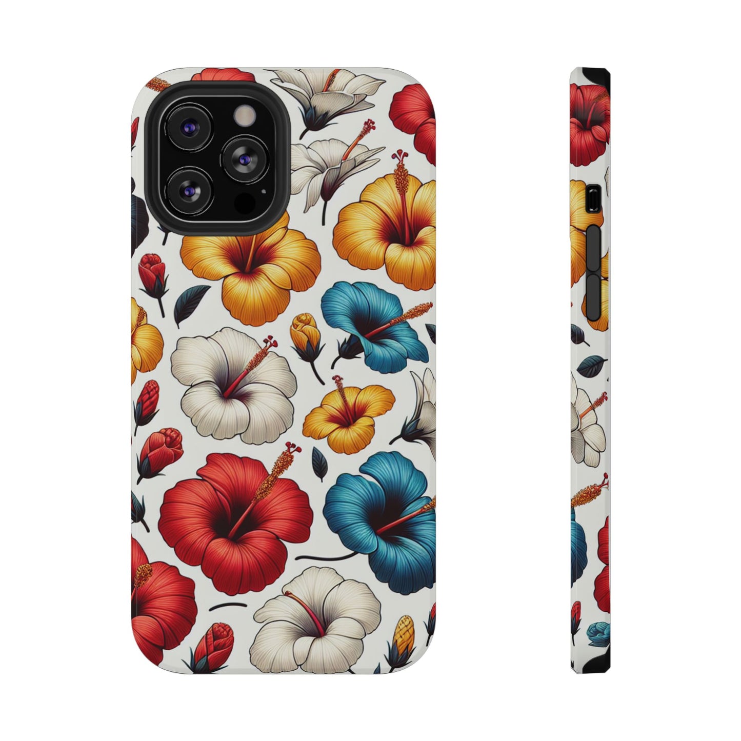 Hibiscus Bloom Impact-Resistant Phone Case – Bold Floral Protection