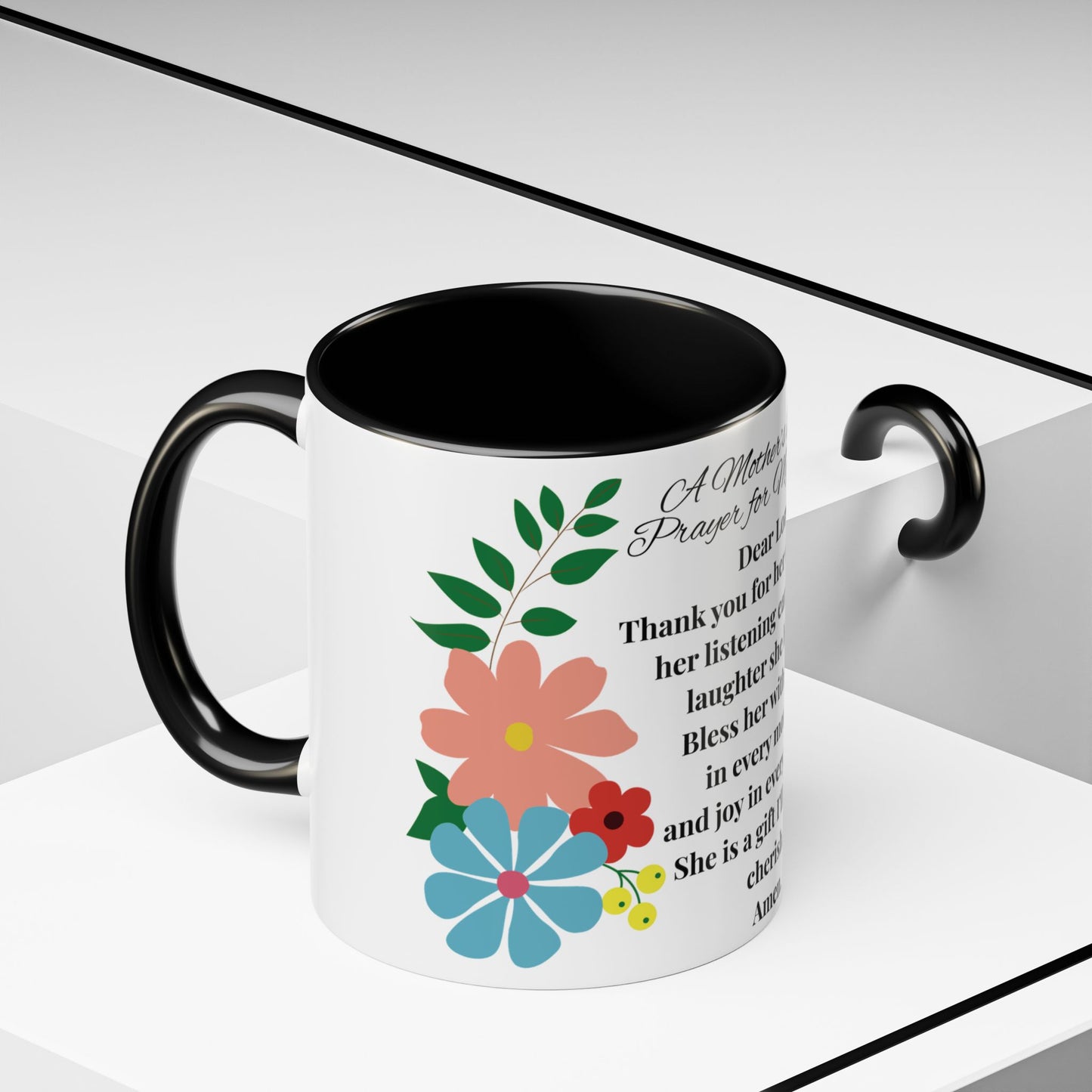 Aunt Prayer Coffee Mug - Floral Design - Mother's Day Gift - 11oz/15oz