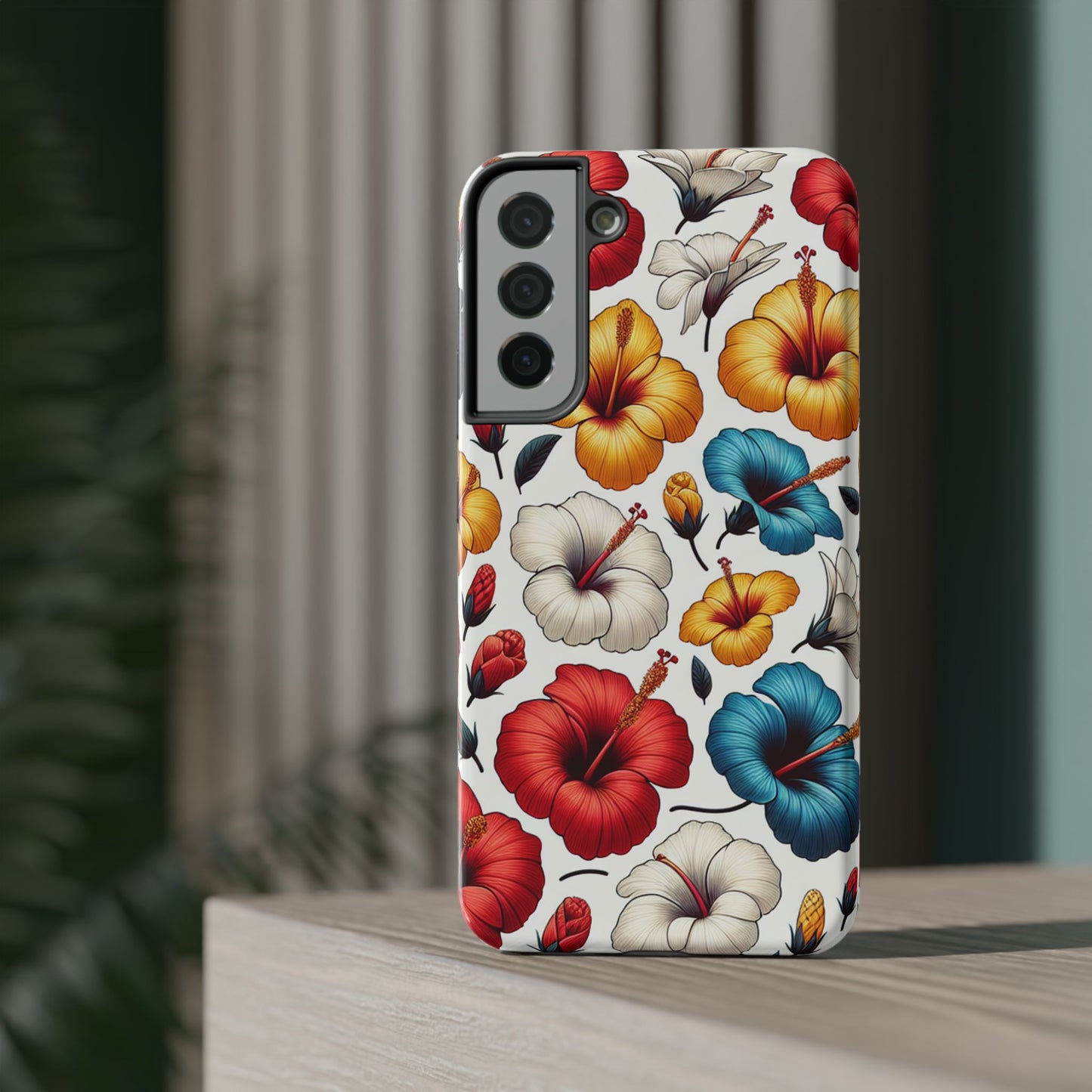 Hibiscus Bloom Impact-Resistant Phone Case – Bold Floral Protection