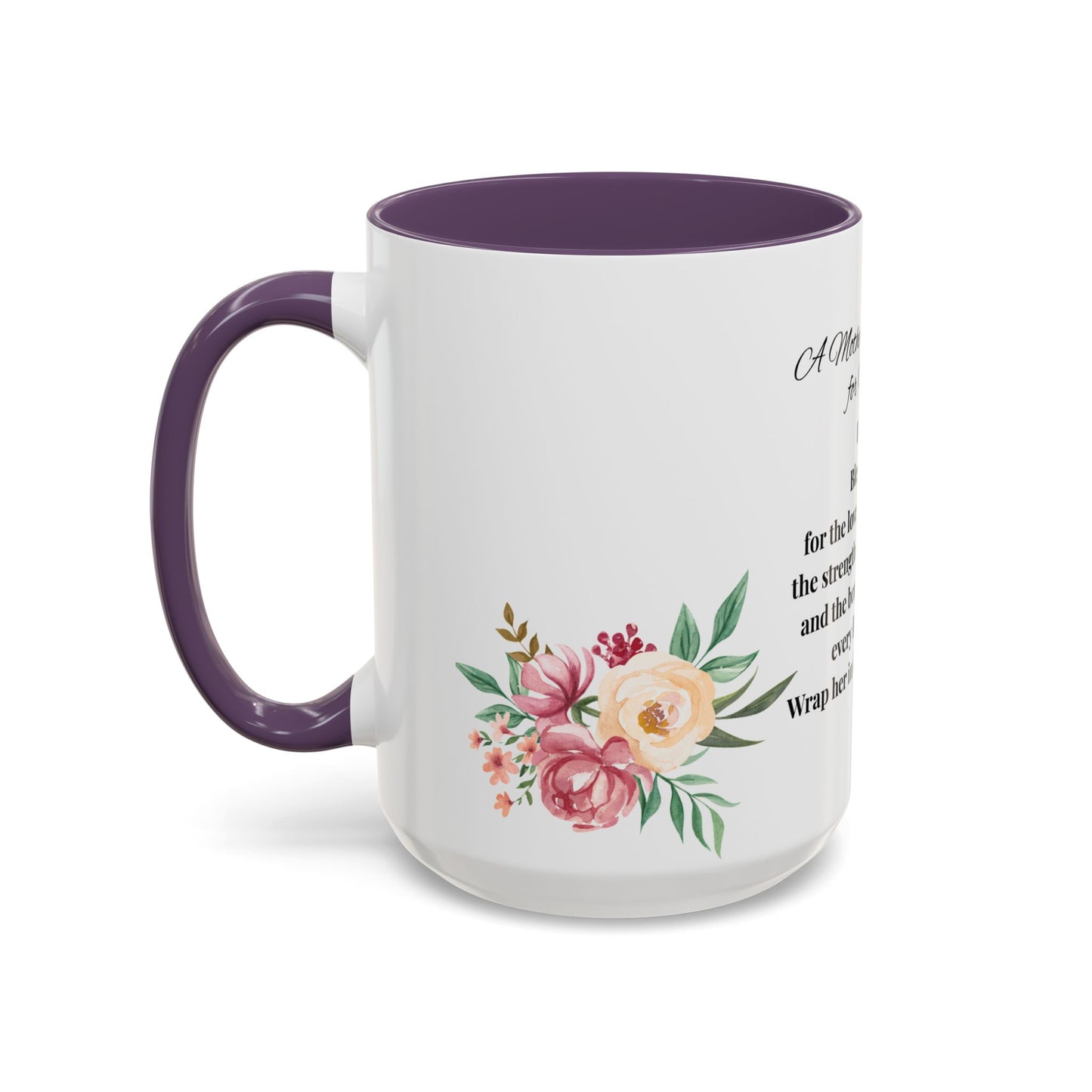 Sister Prayer Mother's Day Coffee Mug - Perfect Mother's Day Gift, Floral design