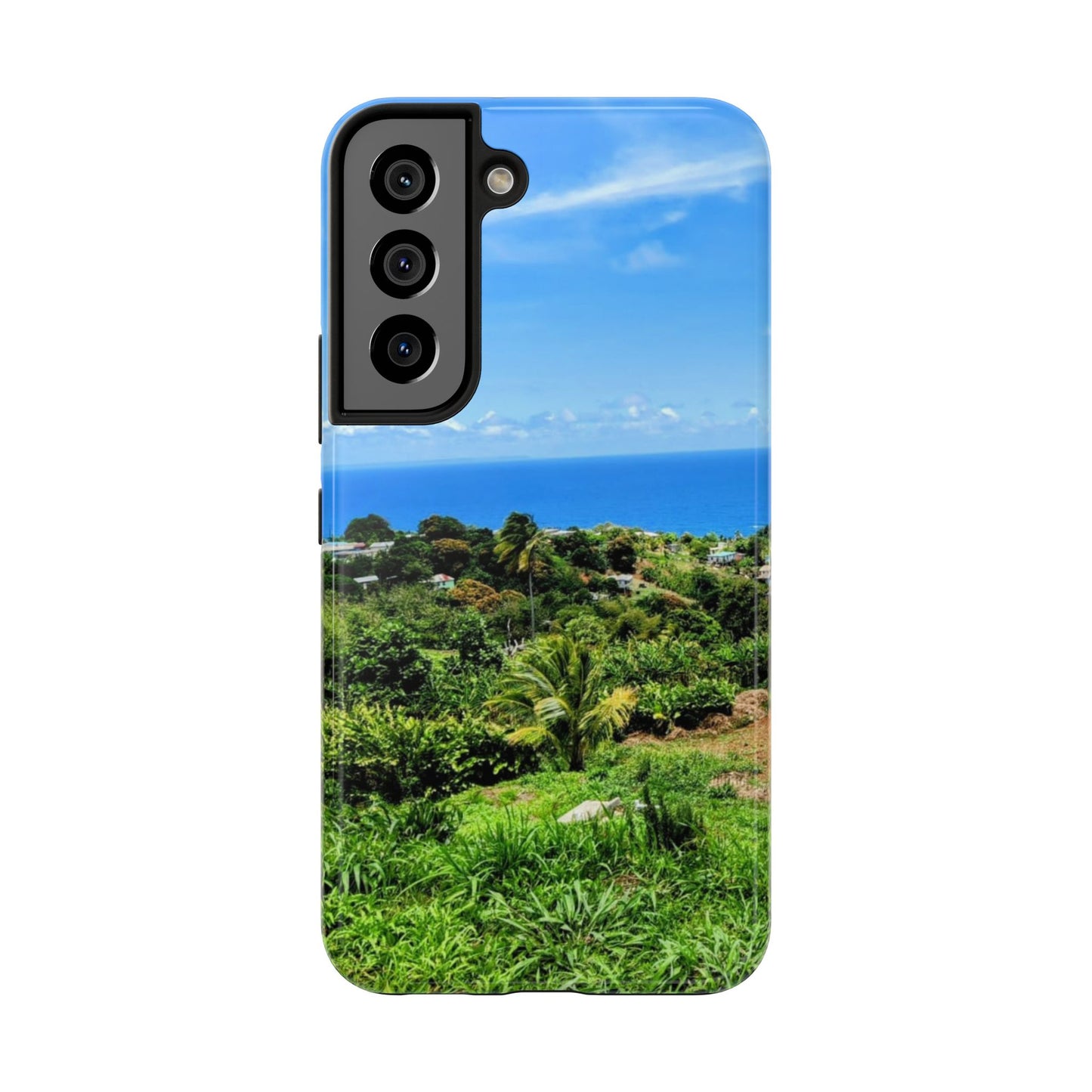 iPhone and Samsung phone Cases - Tropical Ocean View, Durable Cover for Beach Lovers