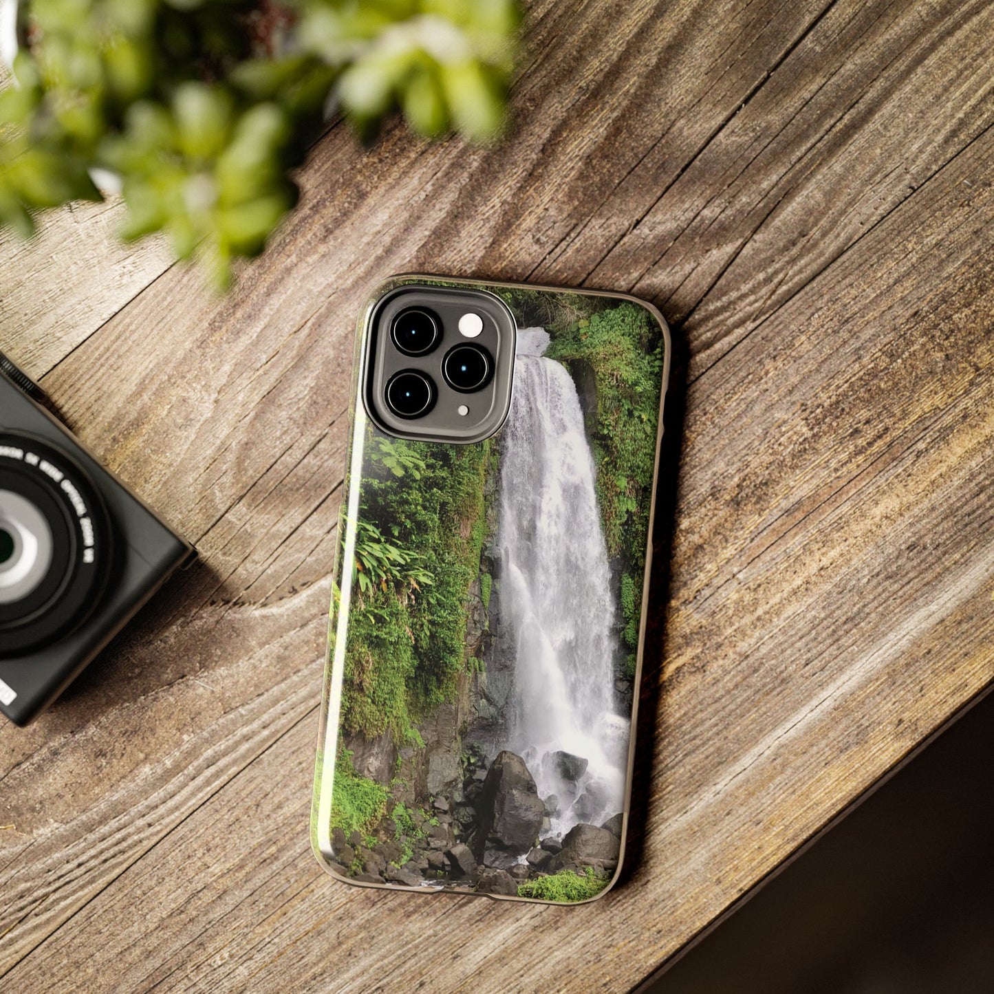 Nature Island Trafalgar Waterfall inspired Tough IPhone and Samsung phone Cases - Durable Protection for Outdoor Adventure