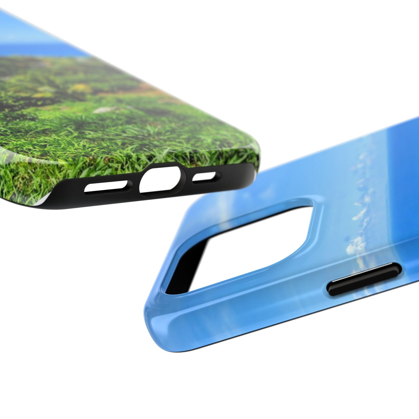 iPhone and Samsung phone Cases - Tropical Ocean View, Durable Cover for Beach Lovers