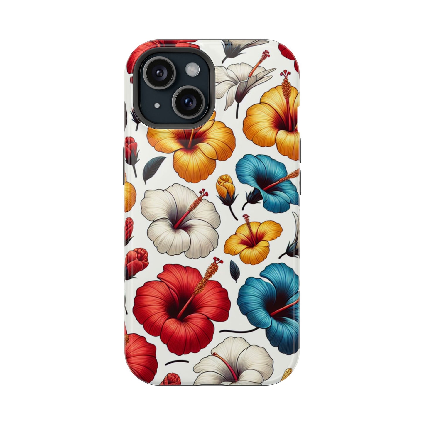 Hibiscus Bloom Impact-Resistant Phone Case – Bold Floral Protection