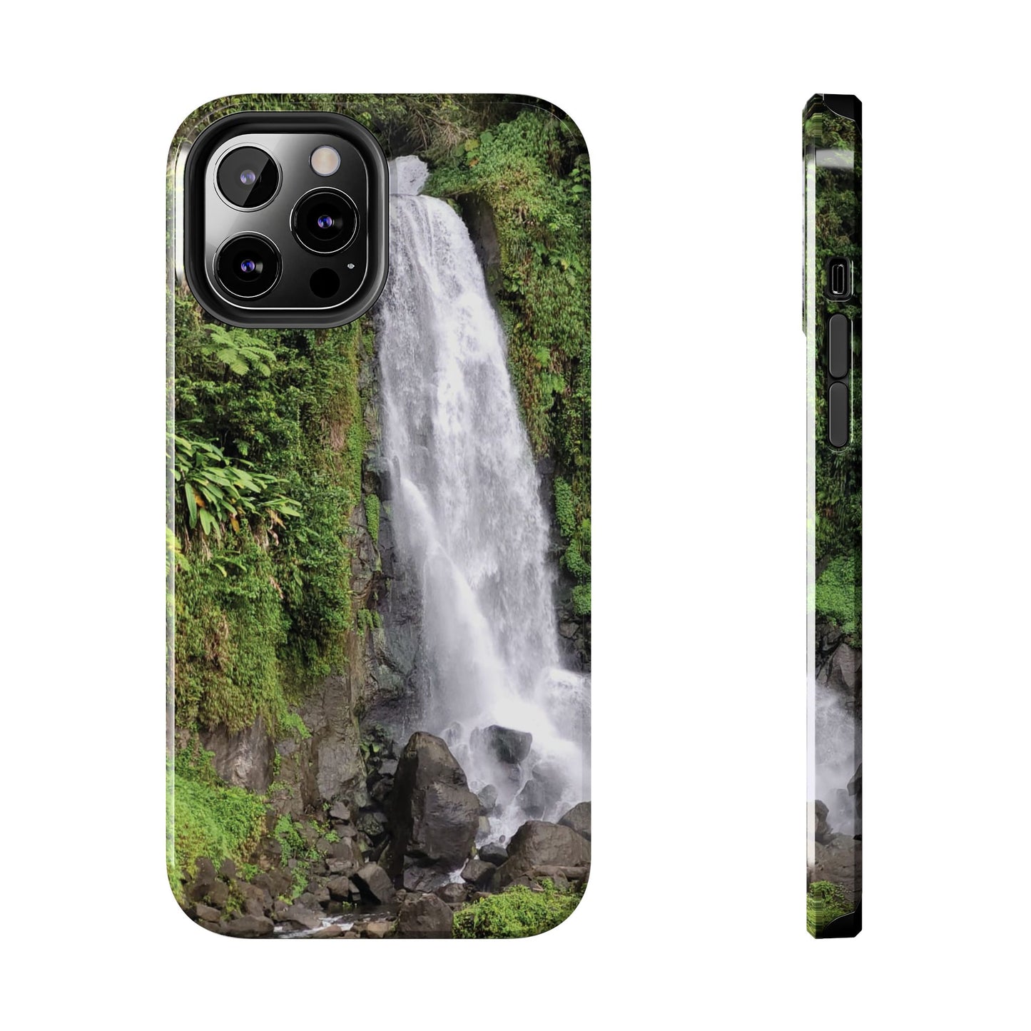 Nature Island Trafalgar Waterfall inspired Tough IPhone and Samsung phone Cases - Durable Protection for Outdoor Adventure
