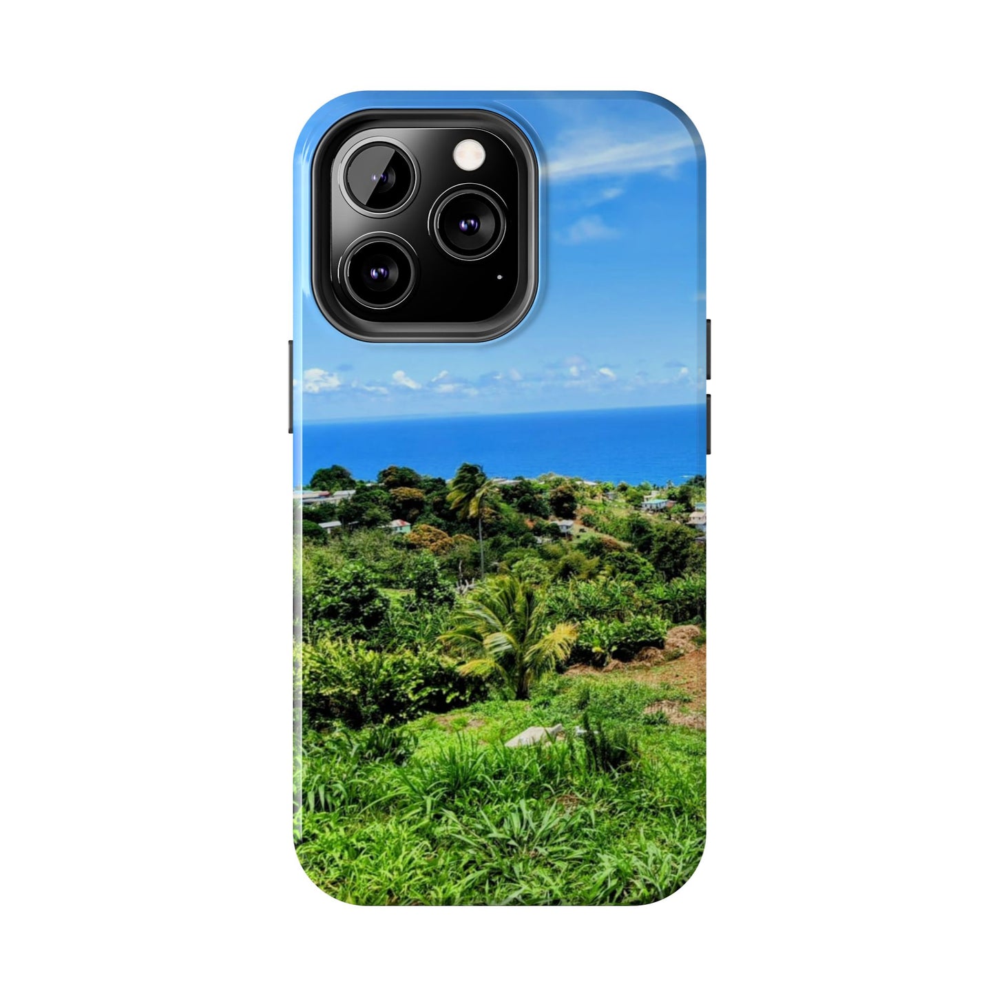 iPhone and Samsung phone Cases - Tropical Ocean View, Durable Cover for Beach Lovers
