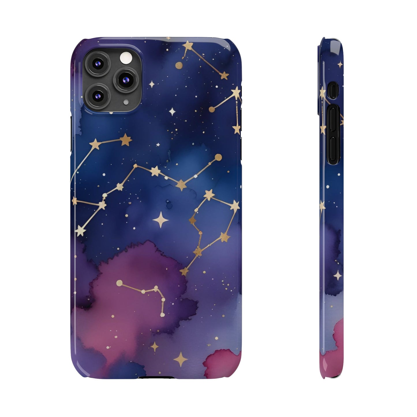 Galaxy Slim Phone Case - Cosmic Constellation Design for Stargazers and Astrology Lovers
