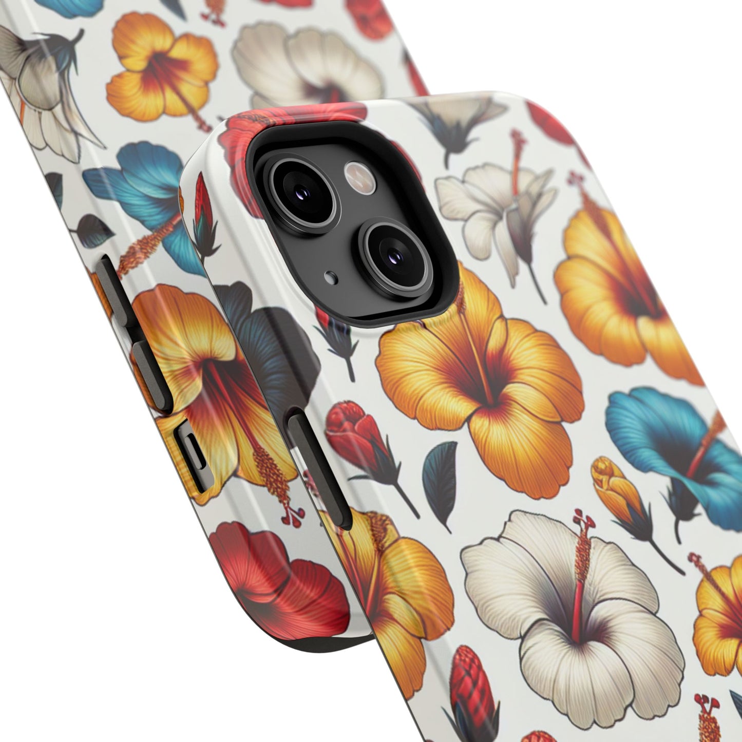 Hibiscus Bloom Impact-Resistant Phone Case – Bold Floral Protection