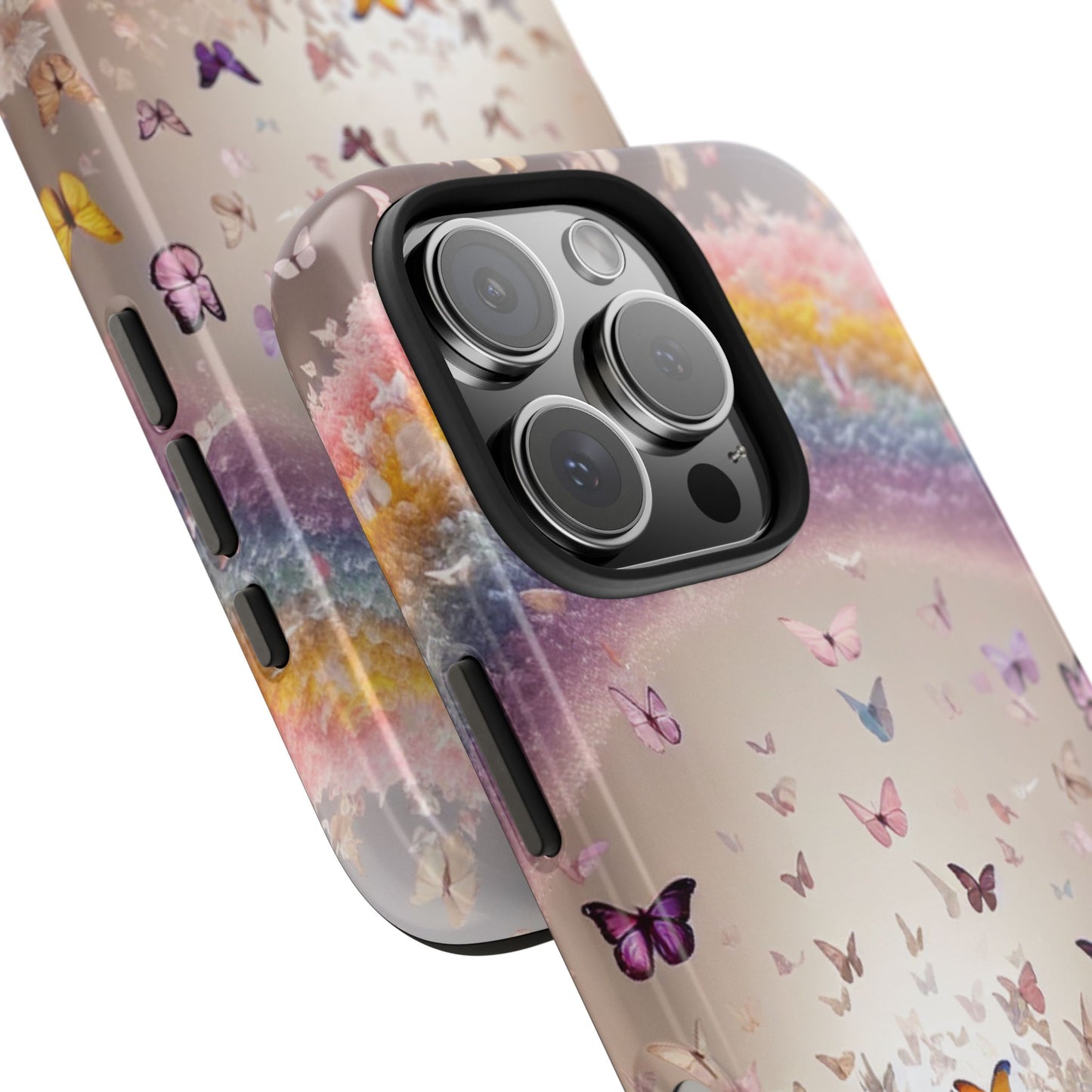 Spring Butterfly & Rainbow Phone Cover – Stylish, Strong & Gift-Ready