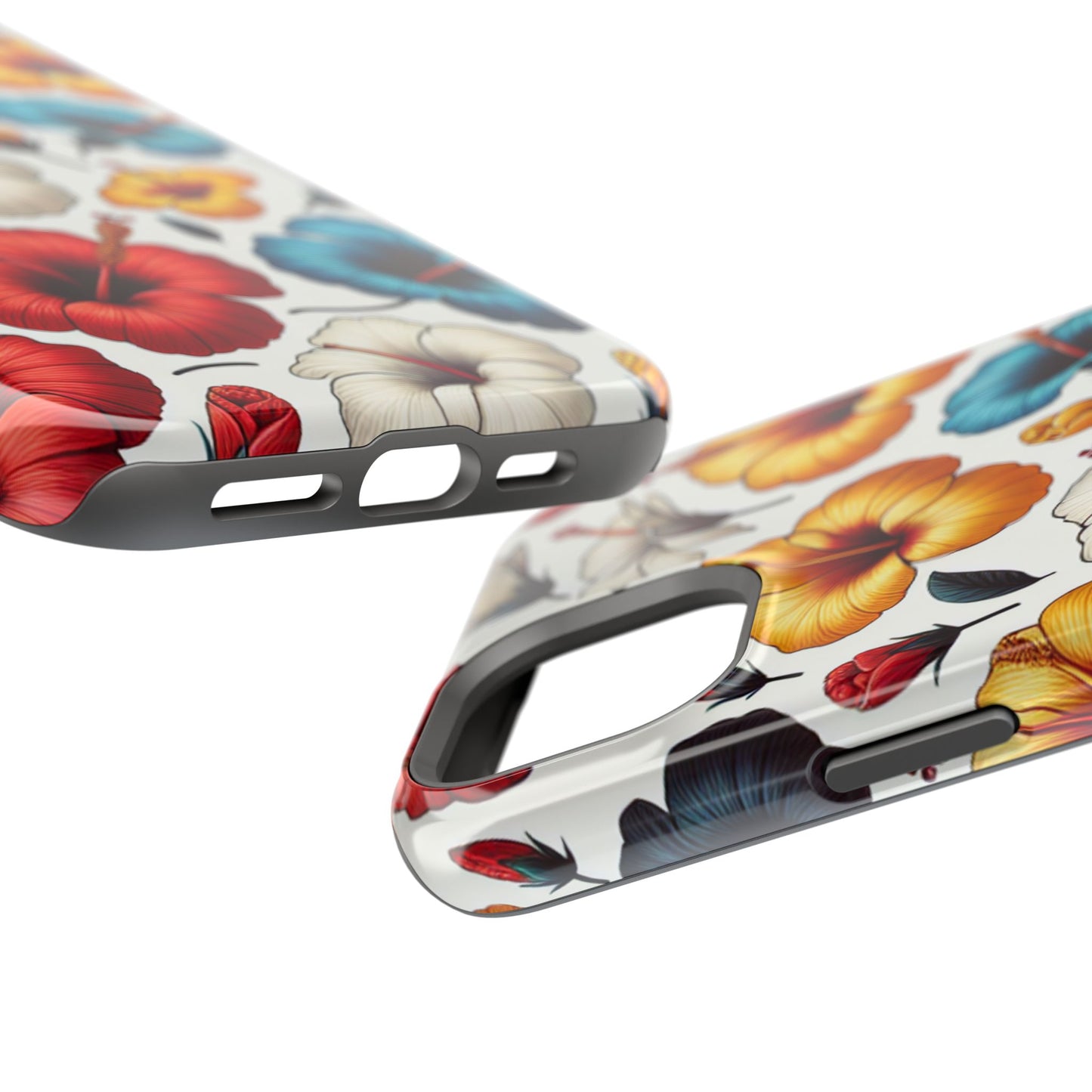 Hibiscus Bloom Impact-Resistant Phone Case – Bold Floral Protection