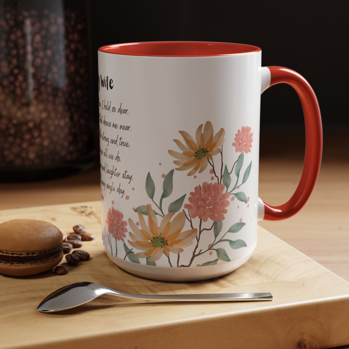 Wife - Love Prayer Coffee Mug, Mother's Day, birthdays, any occasion – 11 oz & 15 oz