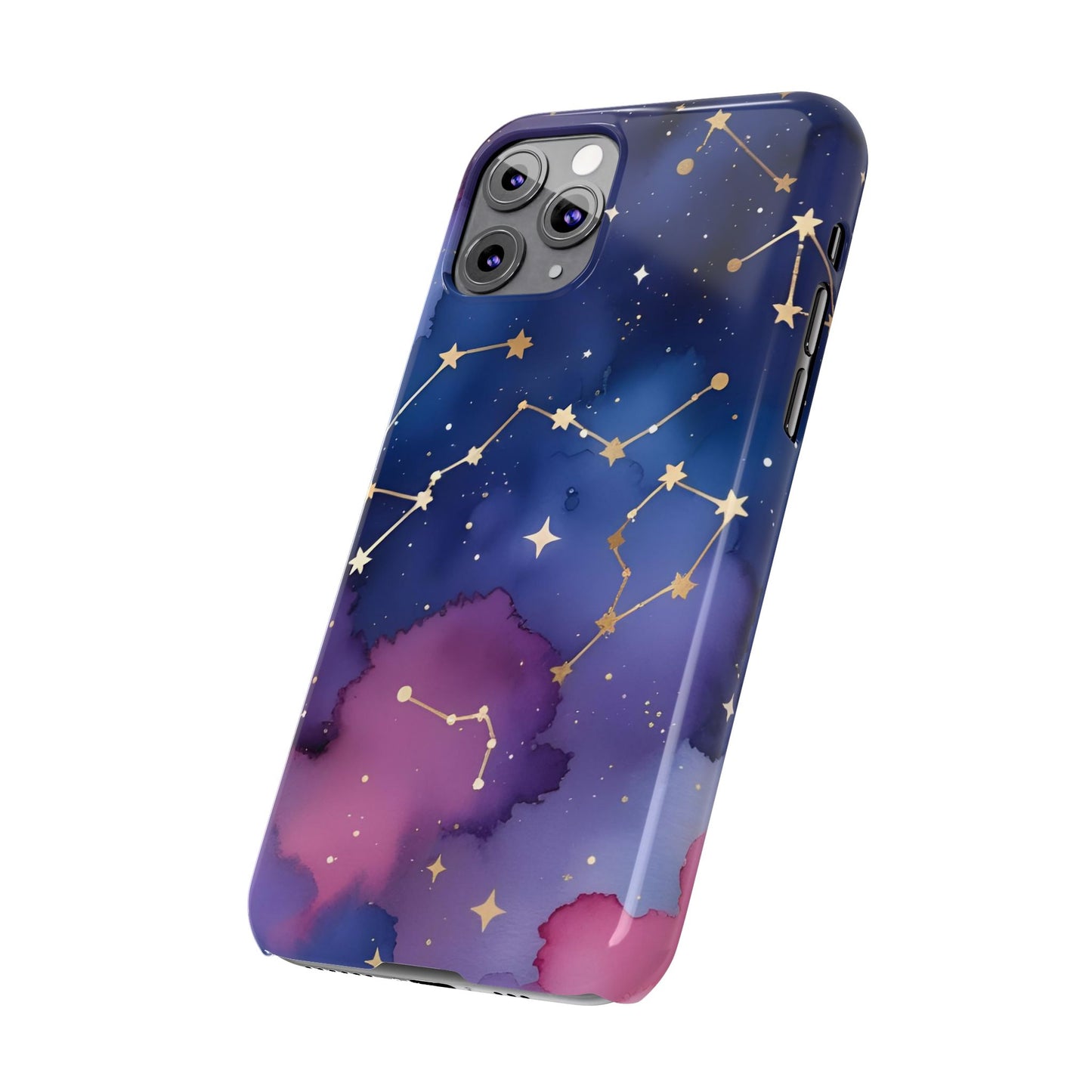 Galaxy Slim Phone Case - Cosmic Constellation Design for Stargazers and Astrology Lovers