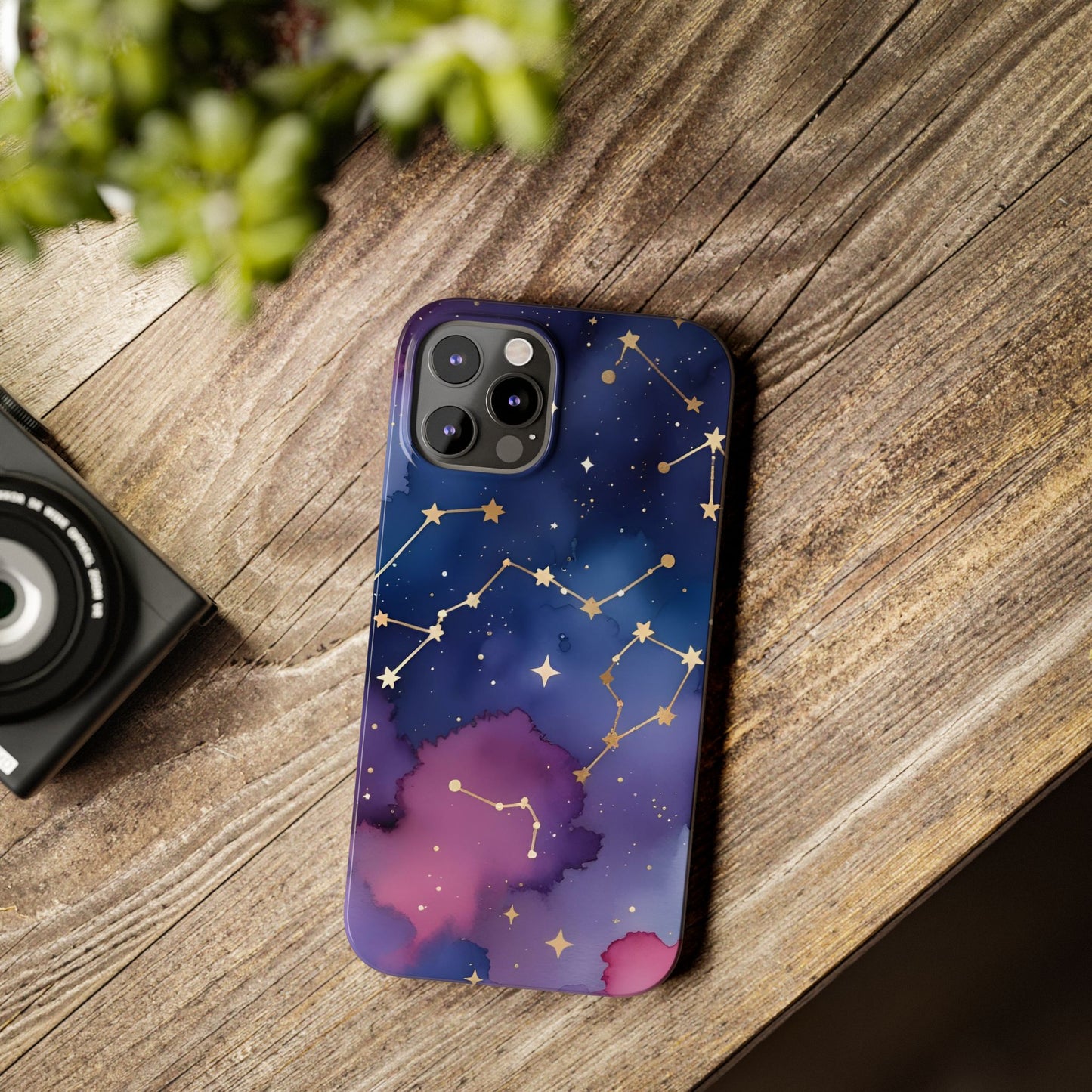 Galaxy Slim Phone Case - Cosmic Constellation Design for Stargazers and Astrology Lovers