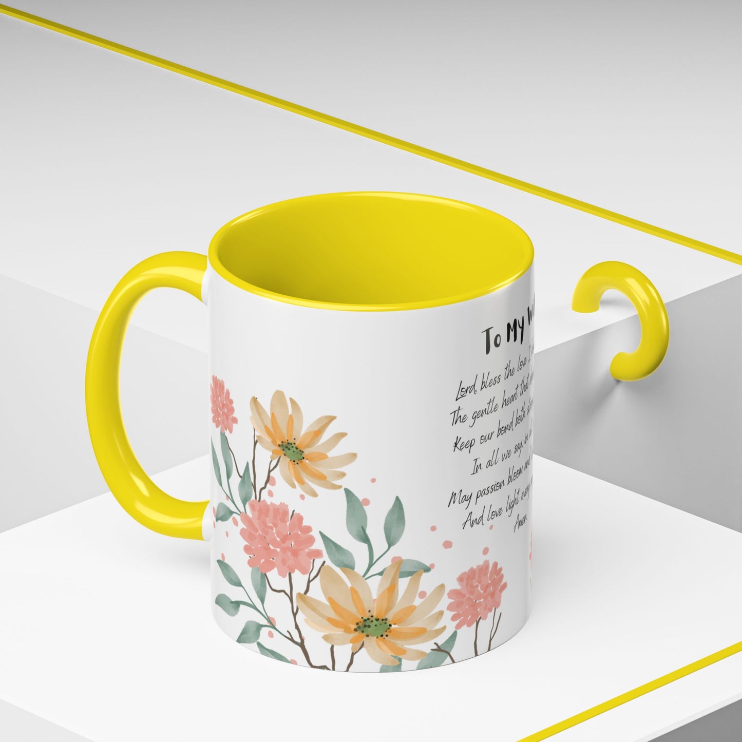 Wife - Love Prayer Coffee Mug, Mother's Day, birthdays, any occasion – 11 oz & 15 oz