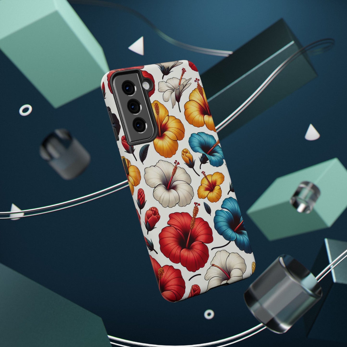 Hibiscus Bloom Impact-Resistant Phone Case – Bold Floral Protection