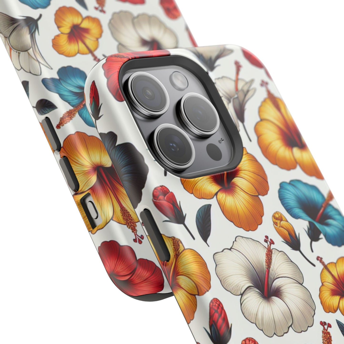 Hibiscus Bloom Impact-Resistant Phone Case – Bold Floral Protection