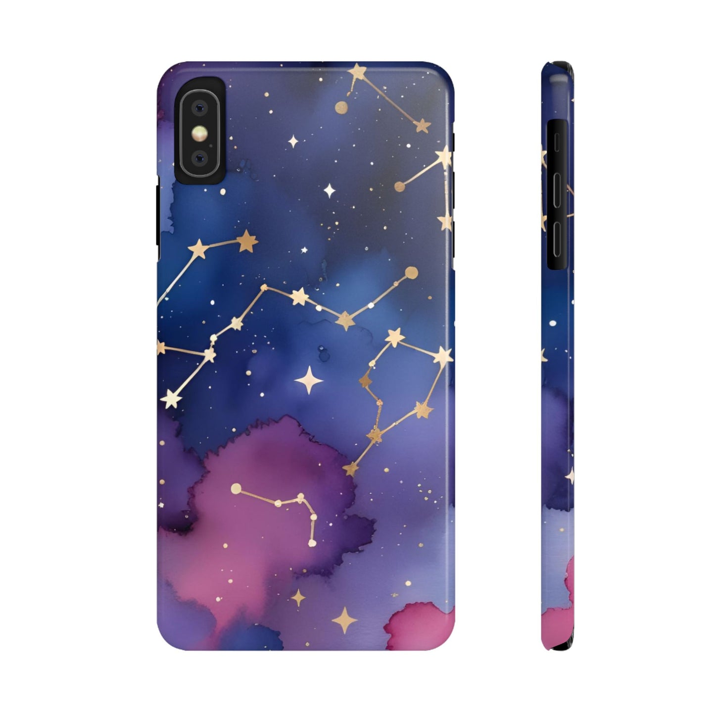 Galaxy Slim Phone Case - Cosmic Constellation Design for Stargazers and Astrology Lovers