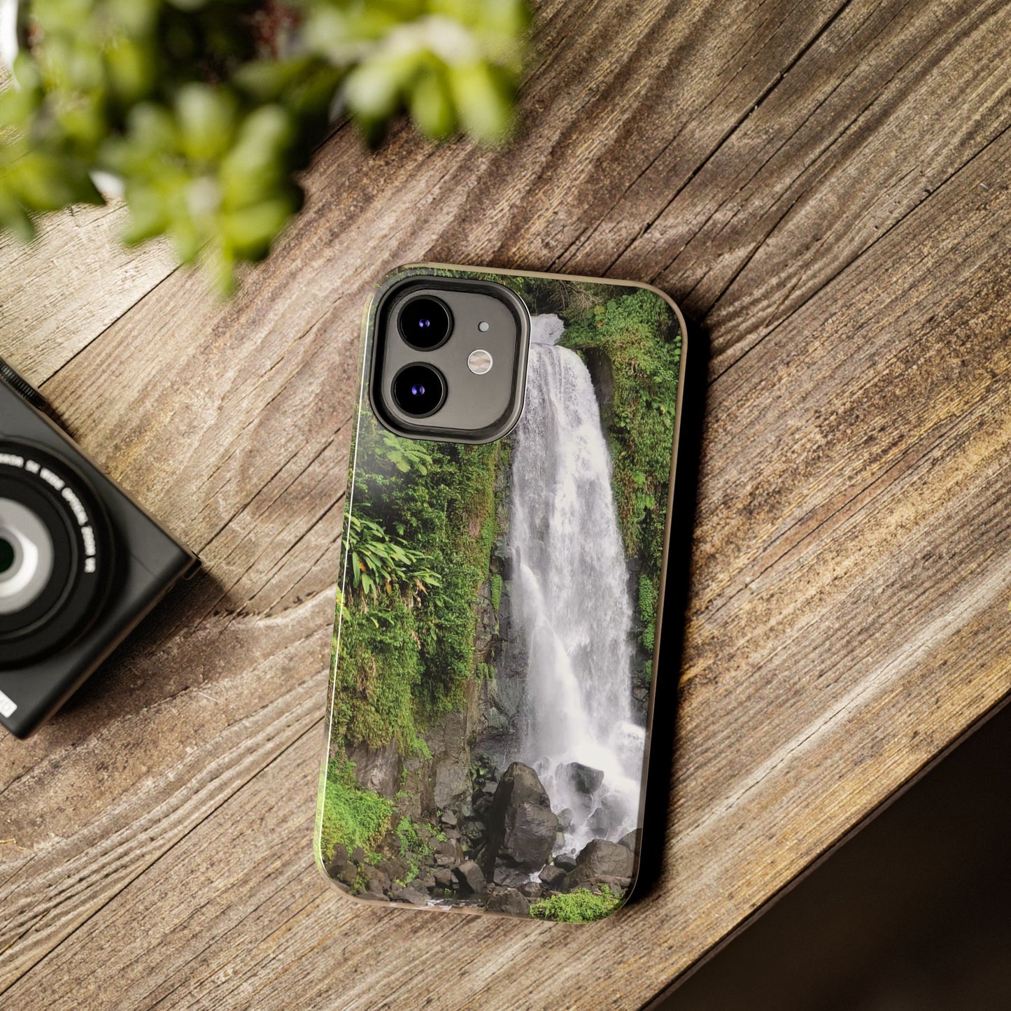 Nature Island Trafalgar Waterfall inspired Tough IPhone and Samsung phone Cases - Durable Protection for Outdoor Adventure