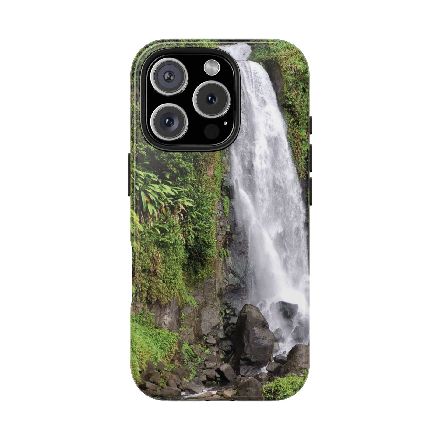 Nature Island Trafalgar Waterfall inspired Tough IPhone and Samsung phone Cases - Durable Protection for Outdoor Adventure
