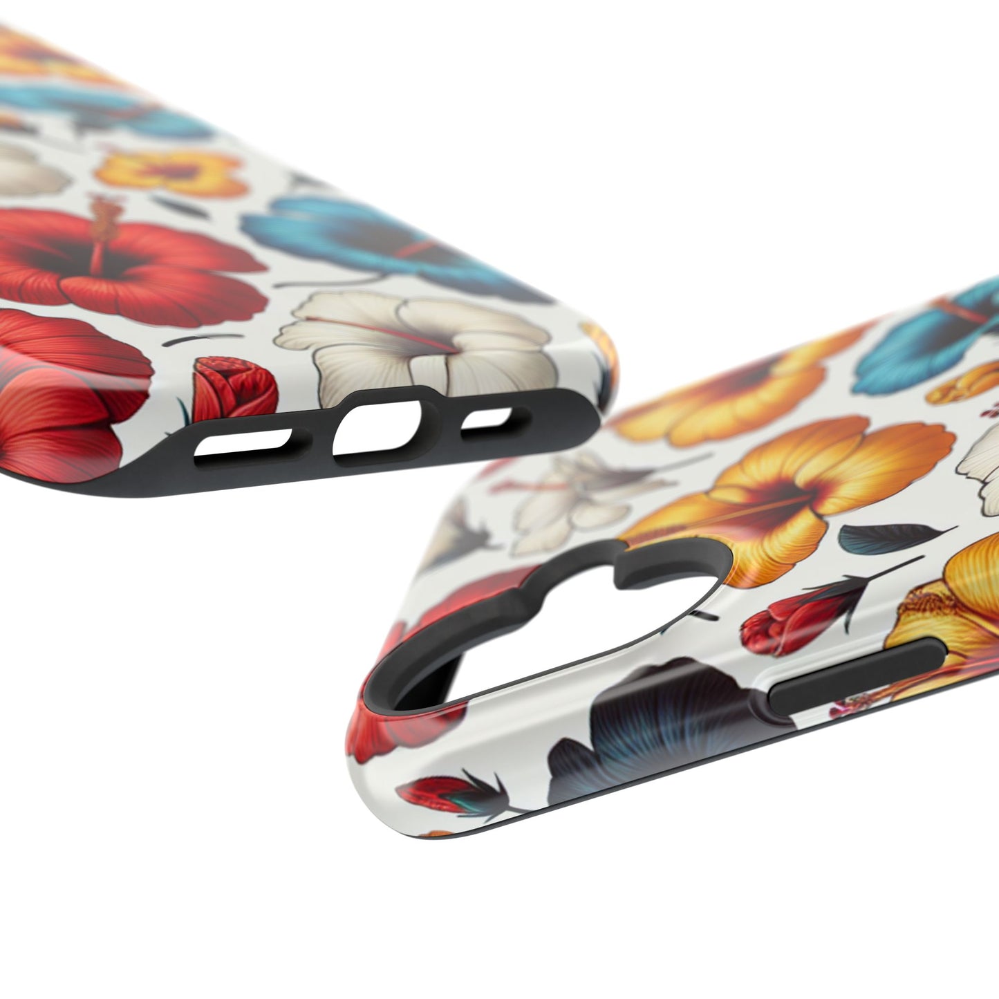 Hibiscus Bloom Impact-Resistant Phone Case – Bold Floral Protection