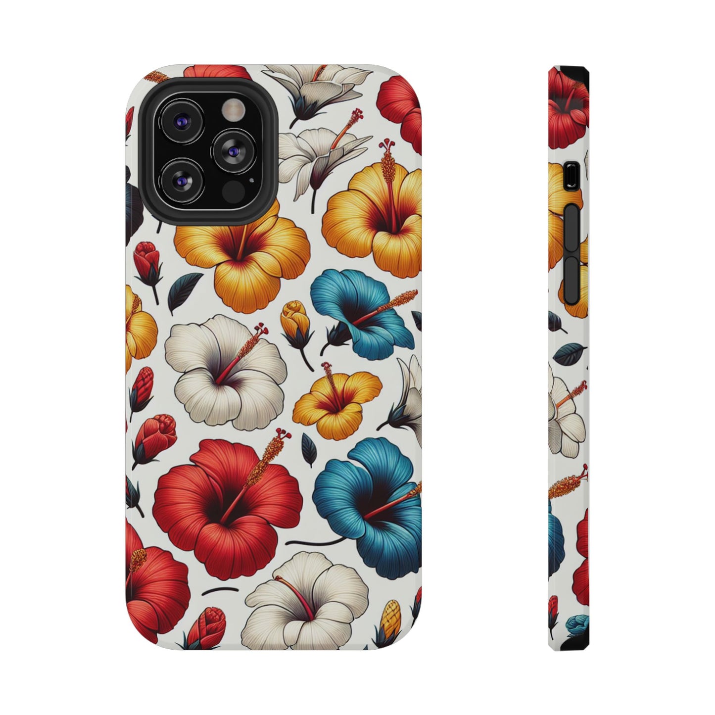 Hibiscus Bloom Impact-Resistant Phone Case – Bold Floral Protection