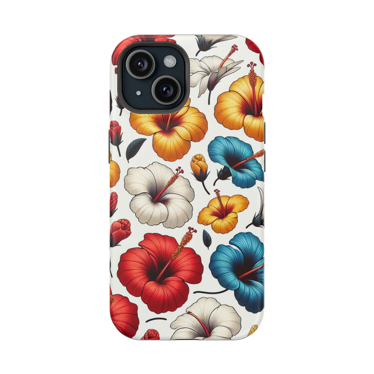 Hibiscus Bloom Impact-Resistant Phone Case – Bold Floral Protection