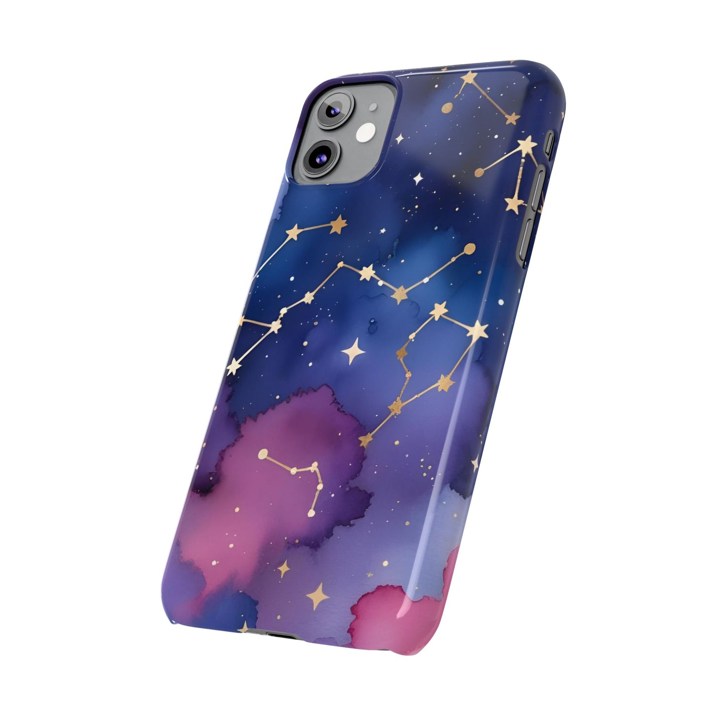 Galaxy Slim Phone Case - Cosmic Constellation Design for Stargazers and Astrology Lovers