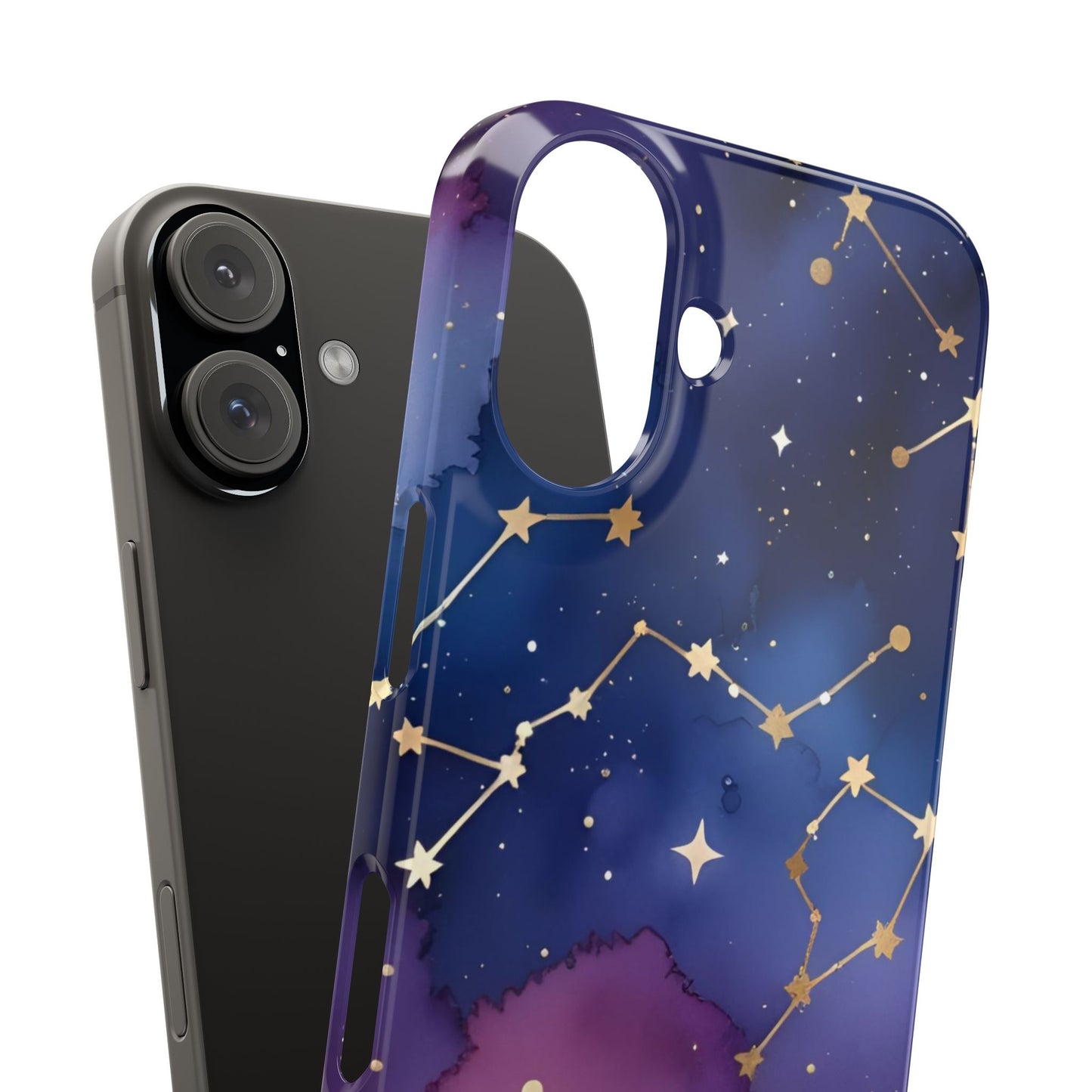 Galaxy Slim Phone Case - Cosmic Constellation Design for Stargazers and Astrology Lovers
