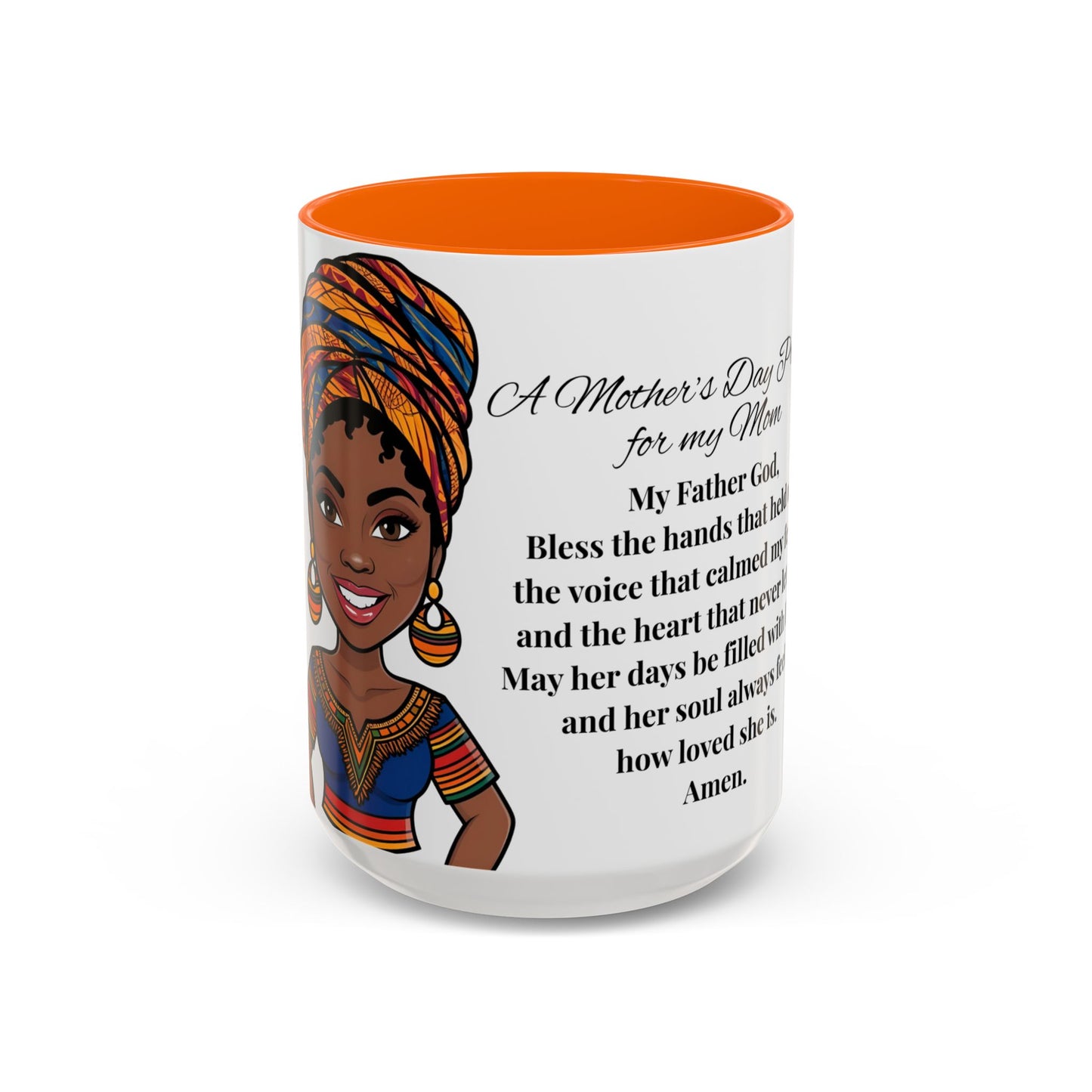 Mom Mother's Day Prayer Mug- African/American/Caribbean Mother's Day Prayer Coffee Mug, Inspirational