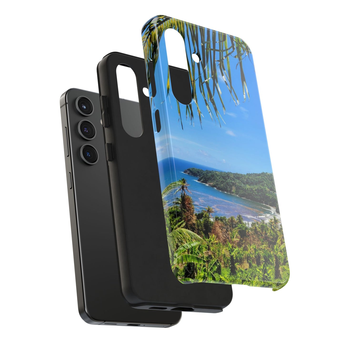 Nature-inspired tropical iphone and Samsung phone cases perfect for summer. Ideal for beach trips, vacations,