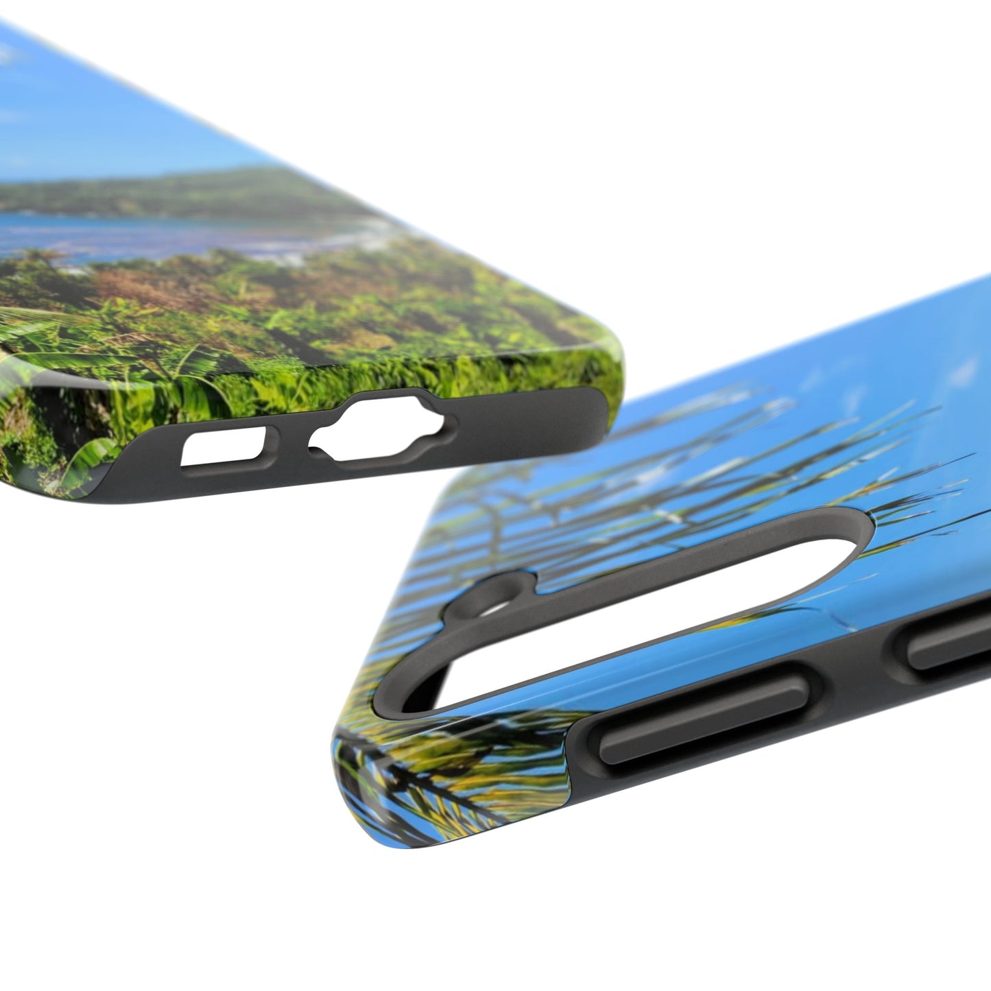 Nature-inspired tropical iphone and Samsung phone cases perfect for summer. Ideal for beach trips, vacations,