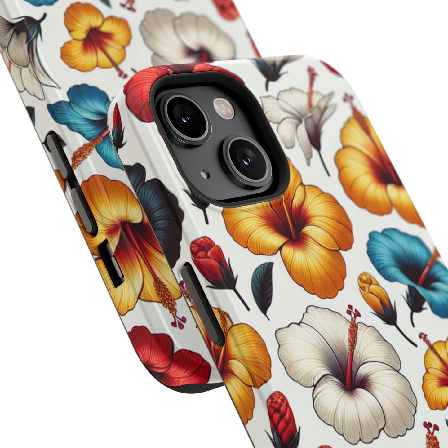 Hibiscus Bloom Impact-Resistant Phone Case – Bold Floral Protection
