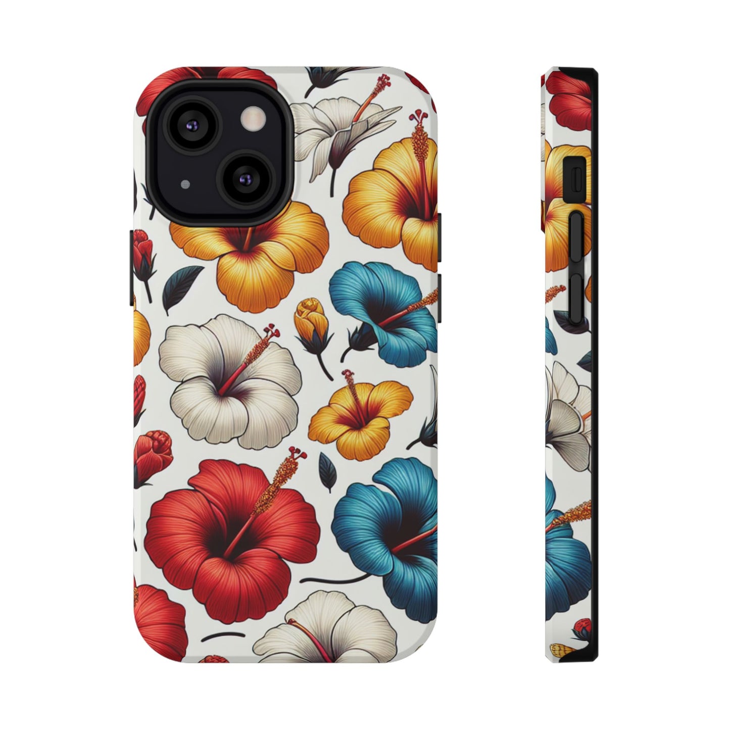 Hibiscus Bloom Impact-Resistant Phone Case – Bold Floral Protection