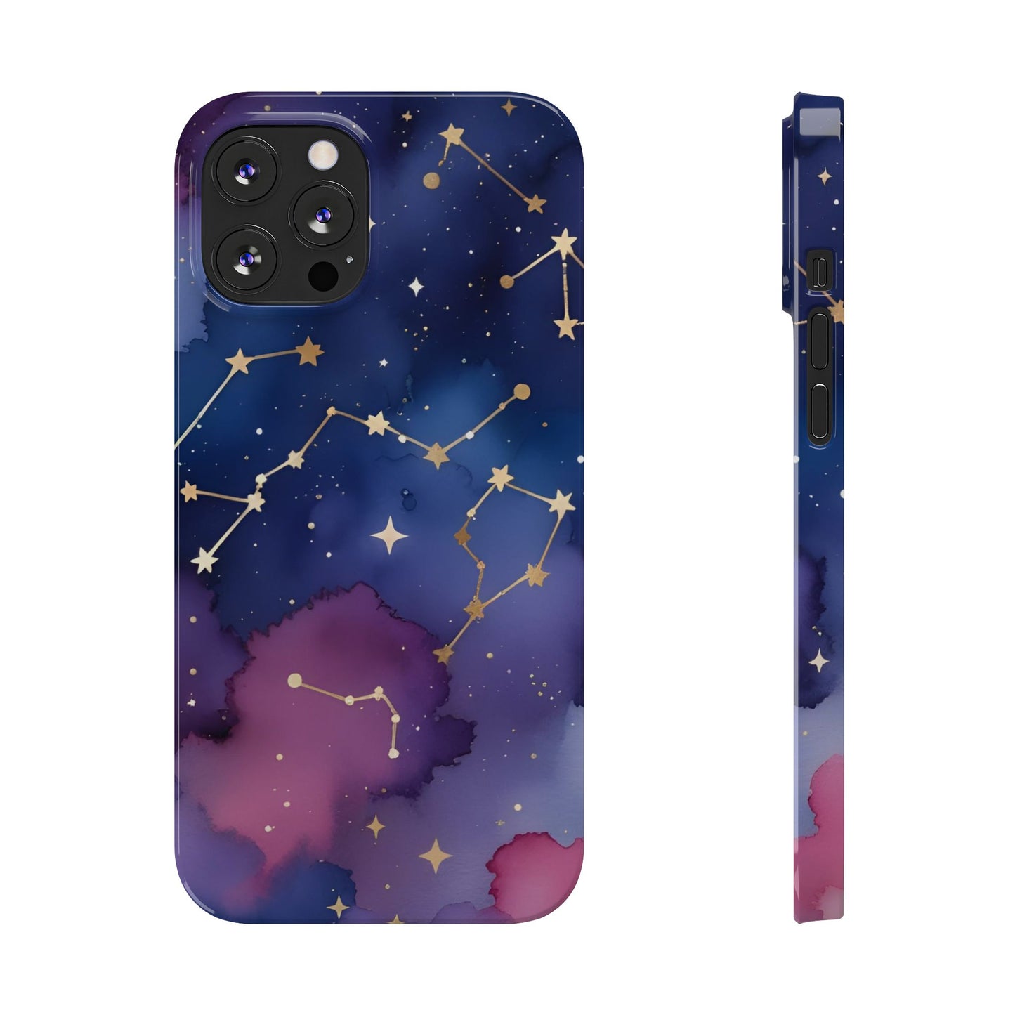 Galaxy Slim Phone Case - Cosmic Constellation Design for Stargazers and Astrology Lovers