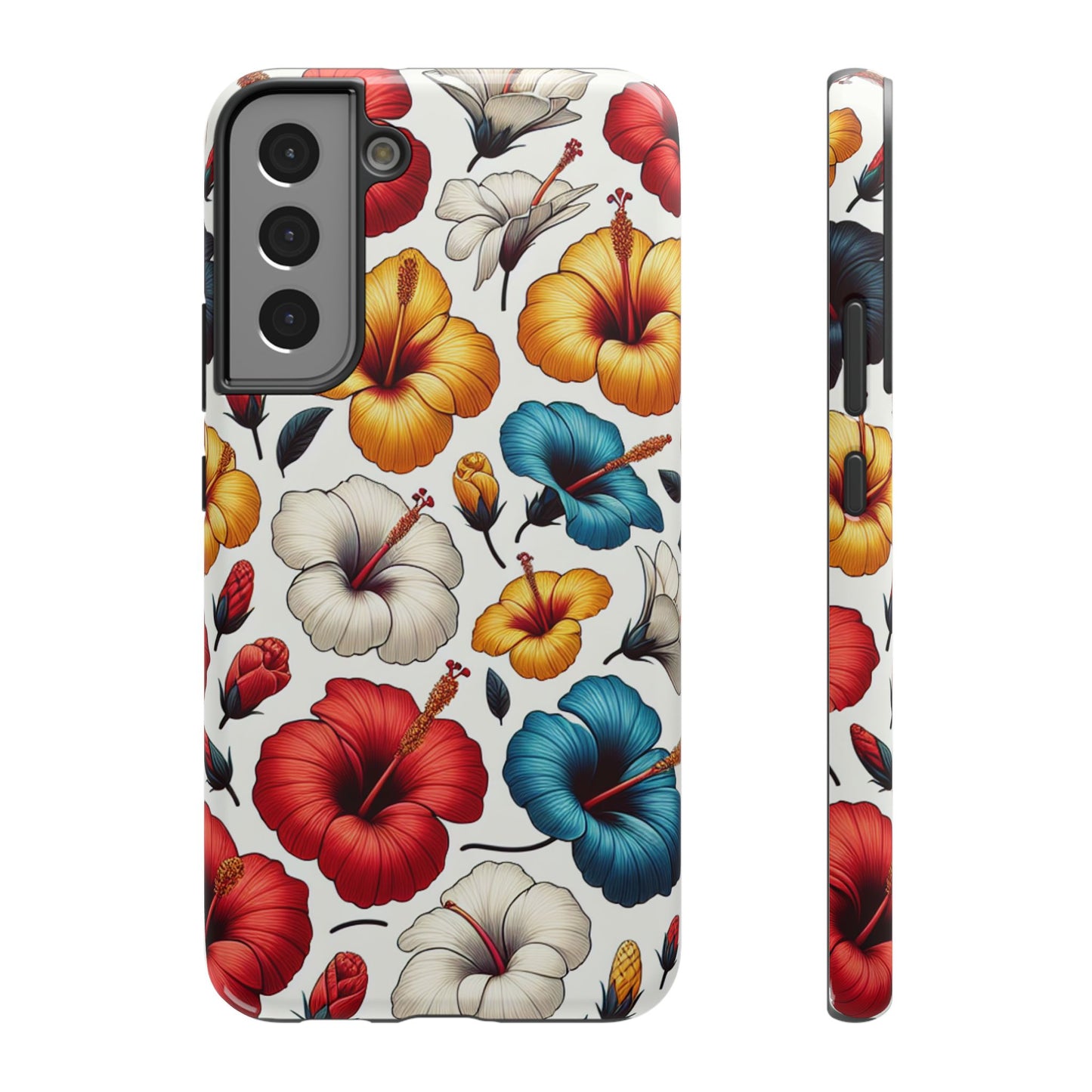 Hibiscus Bloom Impact-Resistant Phone Case – Bold Floral Protection